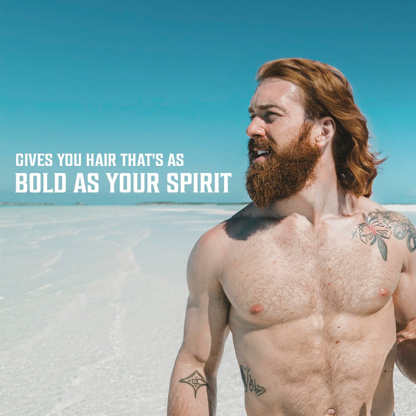 Viking Revolution Coconut Sea Salt Spray for Men – Texturizing Hair Spray with Kelp, Aloe Vera & Red Algae – Adds Volume, Texture & Beach Waves