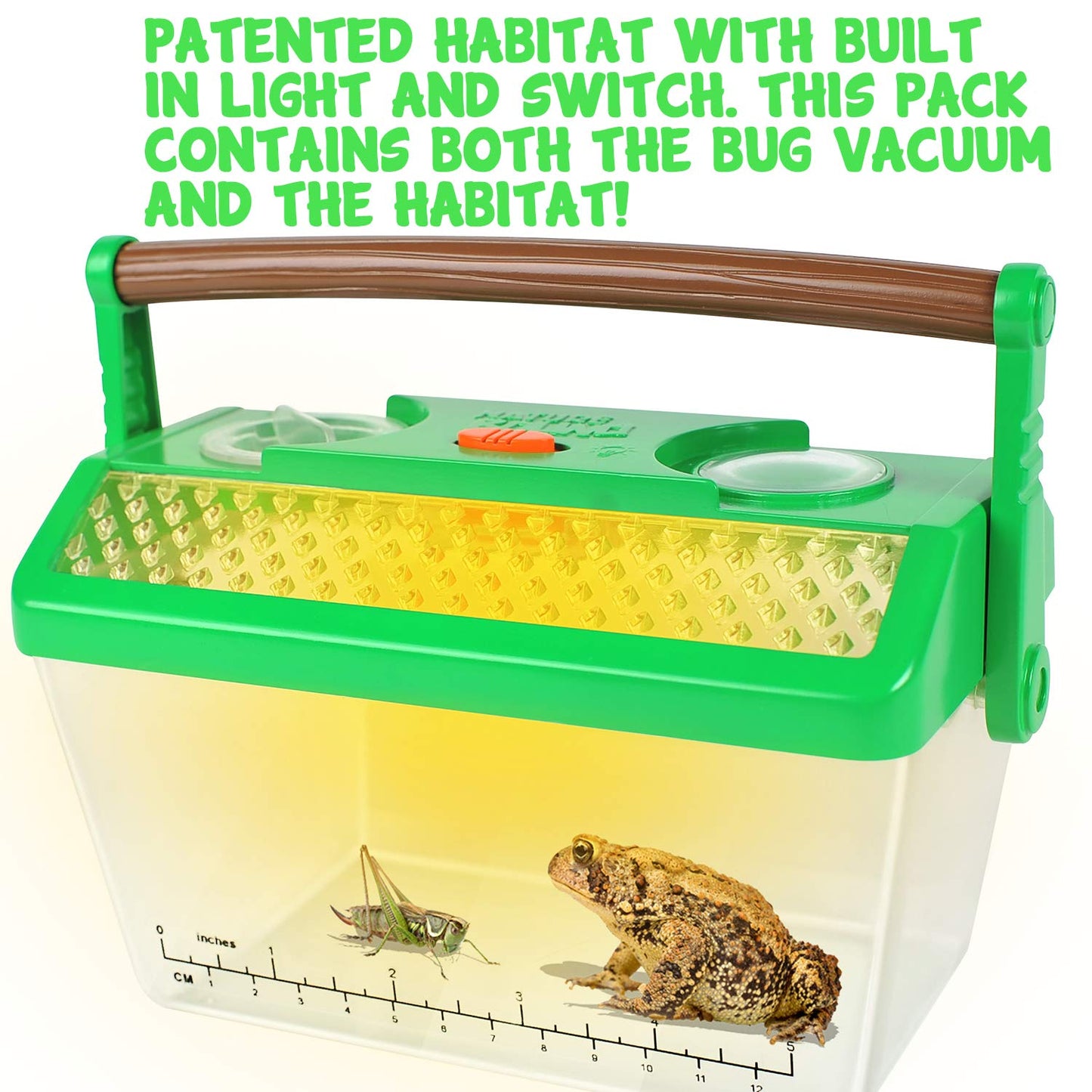 Nature Bound Bug Catcher Vacuum with Light-Up Habitat | Eco-Friendly Outdoor Toy for Kids | Includes Bug Vacuum & Cage