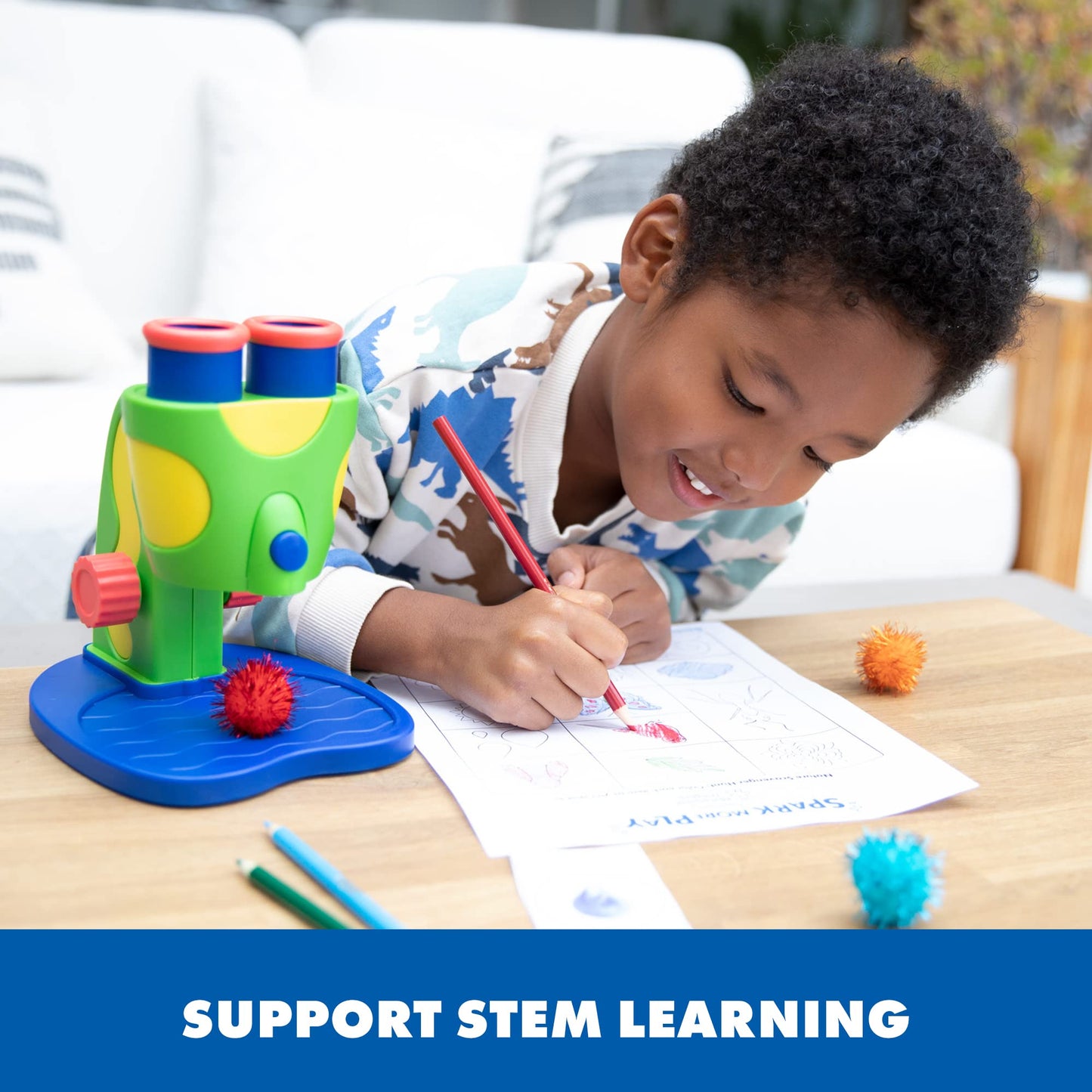 Educational Insights GeoSafari Jr. My First Kids Microscope Toy, Preschool Science, STEM Toy, Classroom Must Haves, Ages 3+