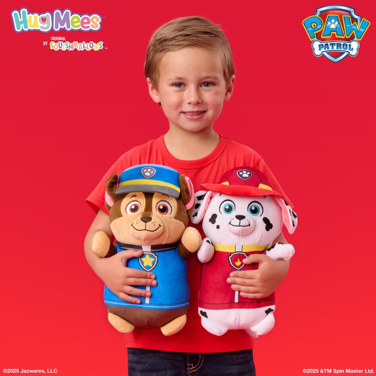 Squishmallows Original Paw Patrol 10in Marshall HugMees – Ultrasoft Official Jazwares Plush (Medium-Sized)