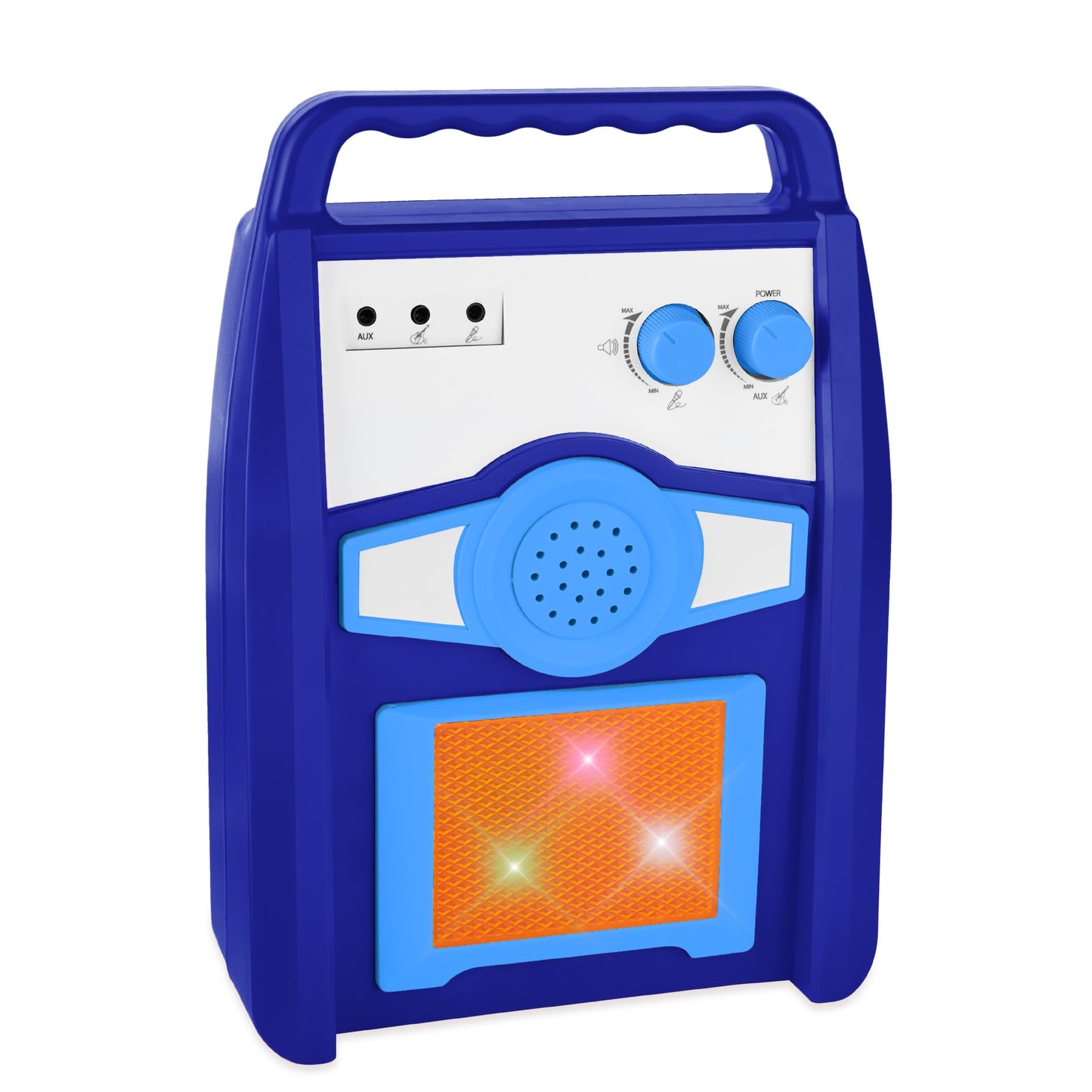 Best Choice Products Kids Electric Guitar Play Set - Toy Guitar Starter Kit w/ Mic, Amp, AUX, Whammy Bar, 6 Demo Songs & Stickers - Blue