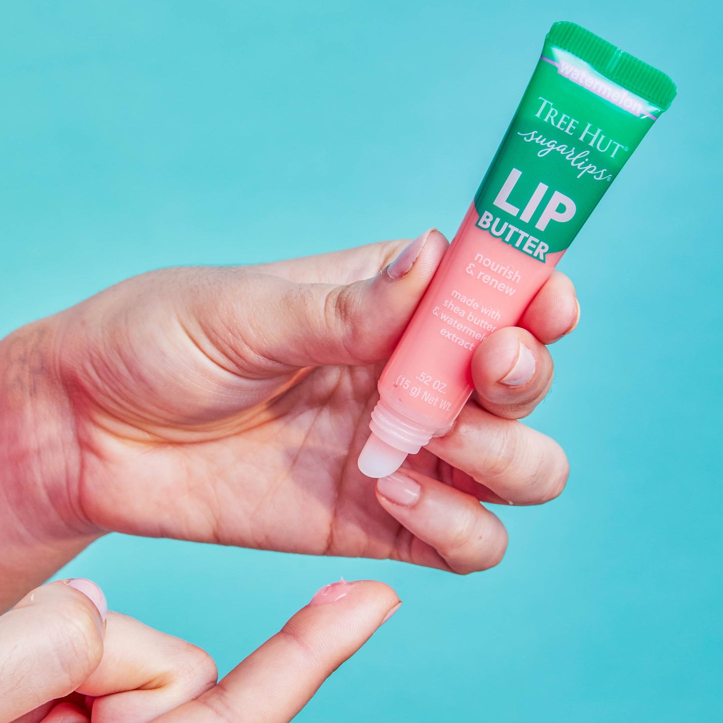 Tree Hut Sugarlips Lip Butter Trio – Original, Watermelon & Strawberry, Hydrating & Nourishing for Soft, Full Lips, 0.52 Fl oz Each