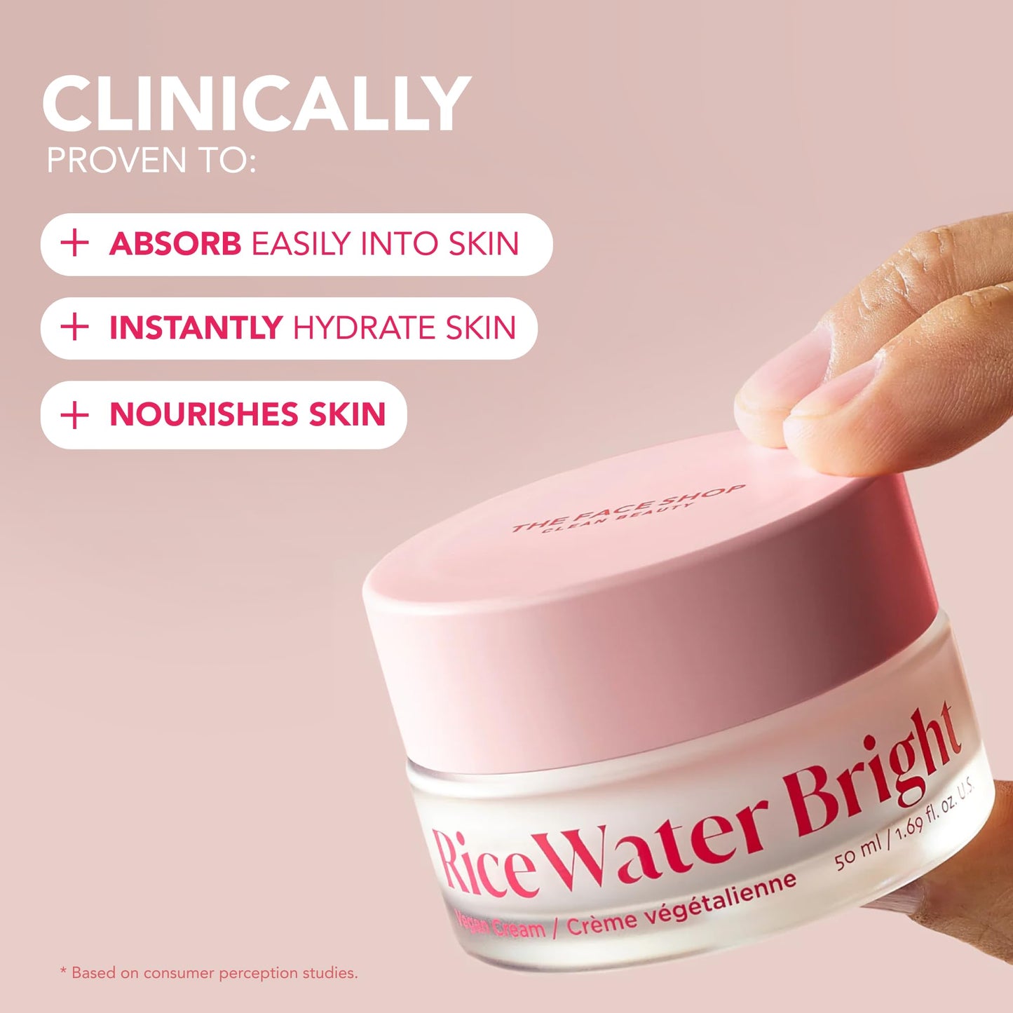 The Face Shop Rice Water Bright Travel Kit – Korean Skincare Gift Set with Vegan Serum, Cream, Eye Cream & Hydrating Face Wash