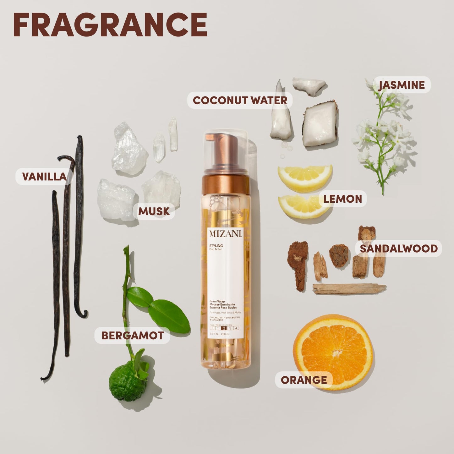 Mizani Foam Wrap Curly Styling Foam - Anti-Frizz Hair Mousse for Smooth & Soft Hold, Hydration & Shine, Defines Natural Curls, For All Curly and Natural Hair