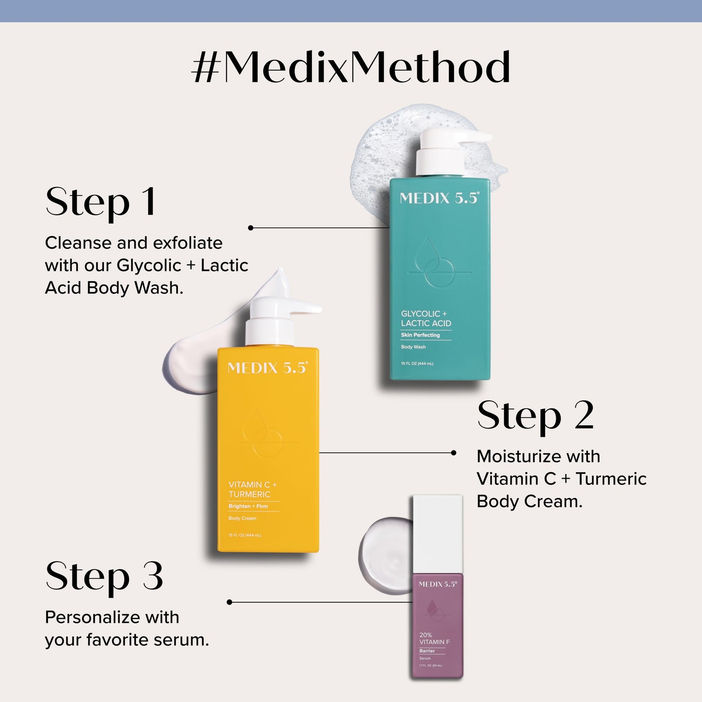 MEDIX 5.5 Vitamin C Cream Moisturizer – Face & Body Lotion, Anti-Aging, Brightening, Firms Skin, Reduces Age Spots & Uneven Tone, 15 fl oz