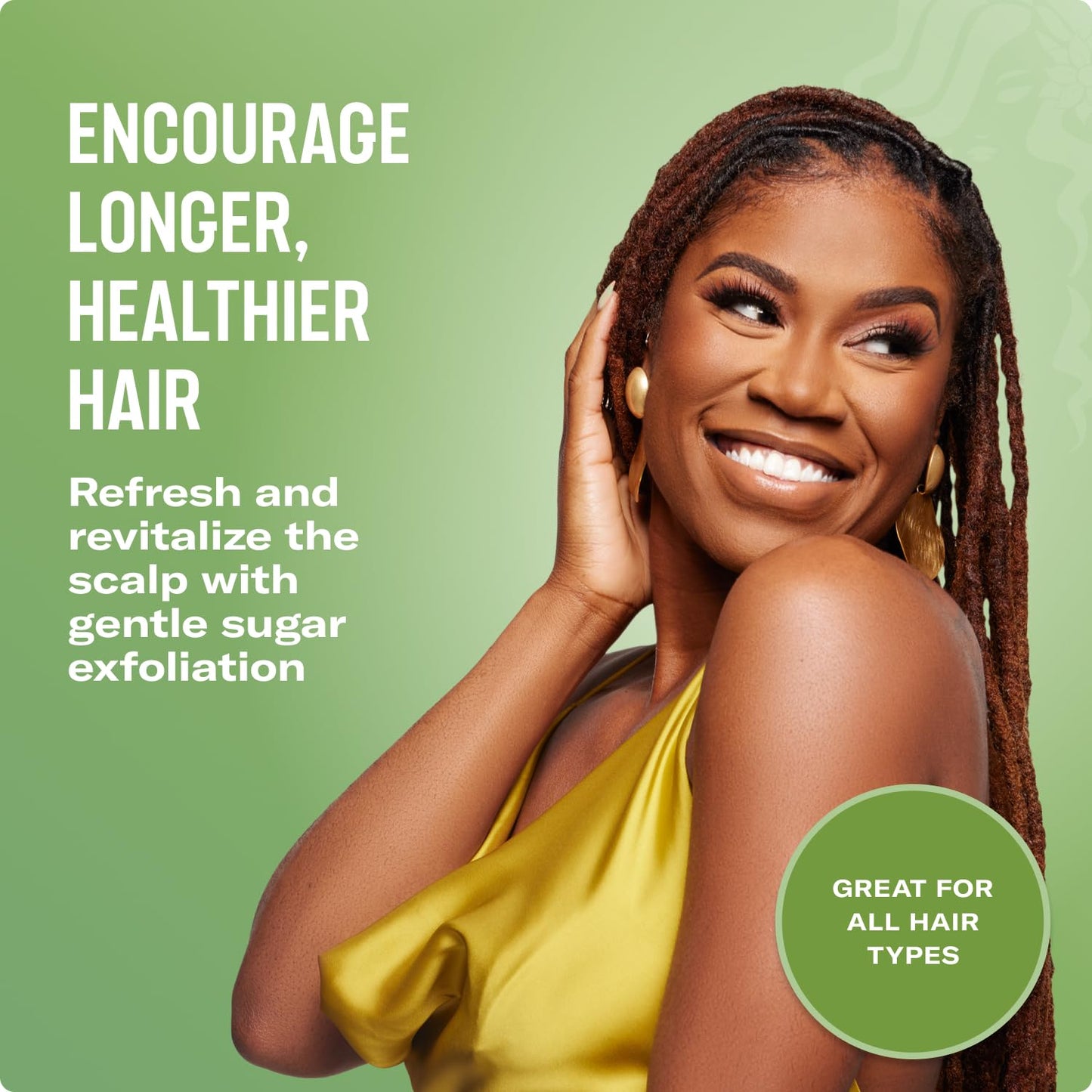 Mielle Organics Rosemary & Mint Sugar Scalp Scrub | Exfoliating Pre-Shampoo Treatment with Biotin | Removes Buildup, Soothes & Moisturizes (6 Fl Oz)