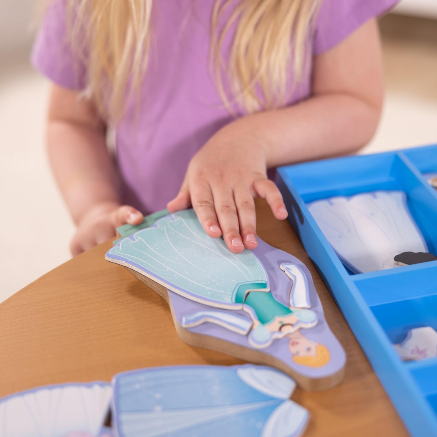 Melissa & Doug Disney Princess Cinderella Magnetic Dress-Up Wooden Doll Pretend Play Set (30+ pcs)