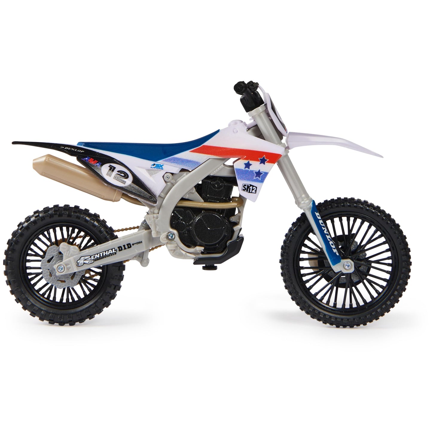 Supercross, Authentic Shane Mcelrath 1:10 Scale Collector Die-Cast Toy Motorcycle Replica with Race Stand, for Collectors and Kids Age 5 and Up