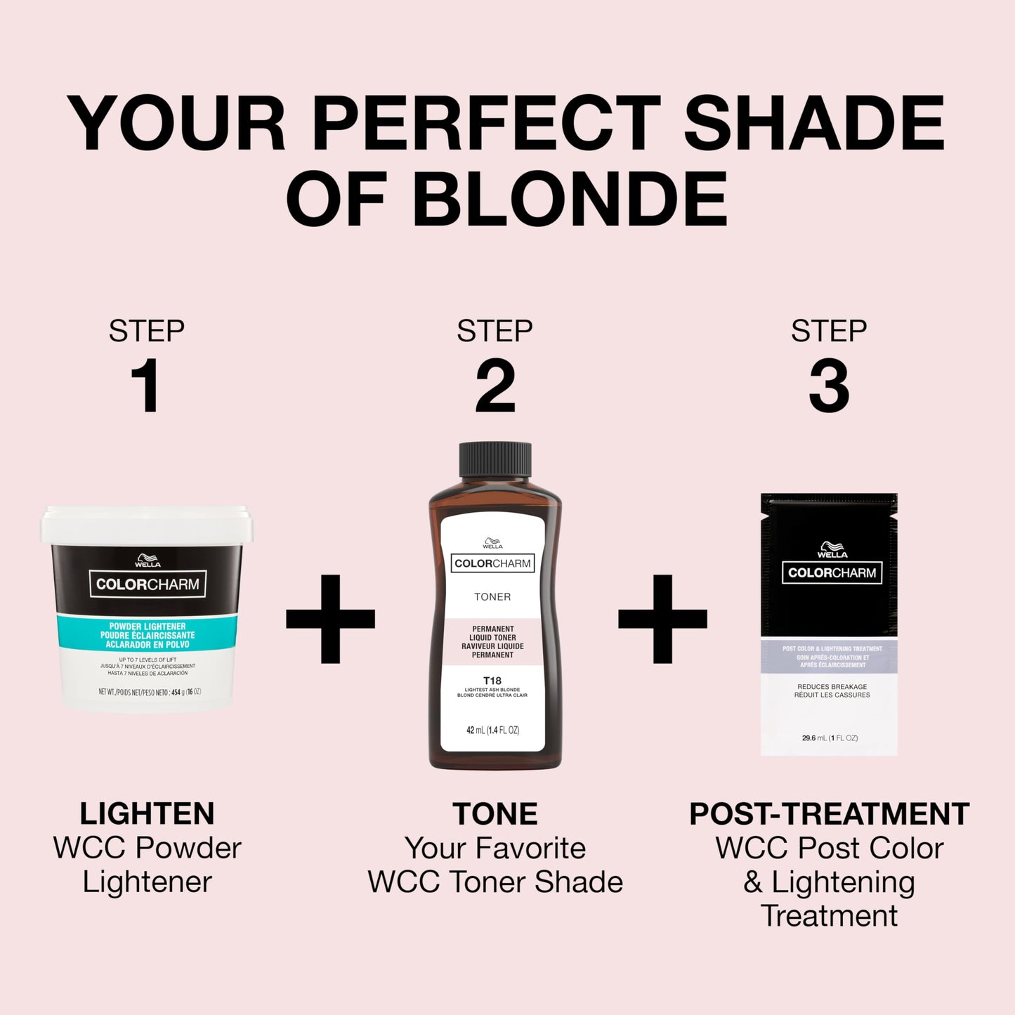 COLORCHARM Permanent Liquid Toners | Neutralize Brass | Free of Parabens | Vegan | T18 Lightest Ash Blonde | 1.4 Fl Oz