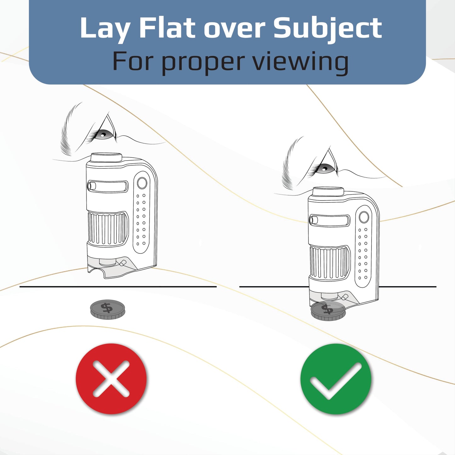 Carson MicroBrite Plus 60x-120x LED Pocket Microscope - Portable Mini Handheld Microscope for Kids & Students, STEM Science Lab Tool (MM-300)