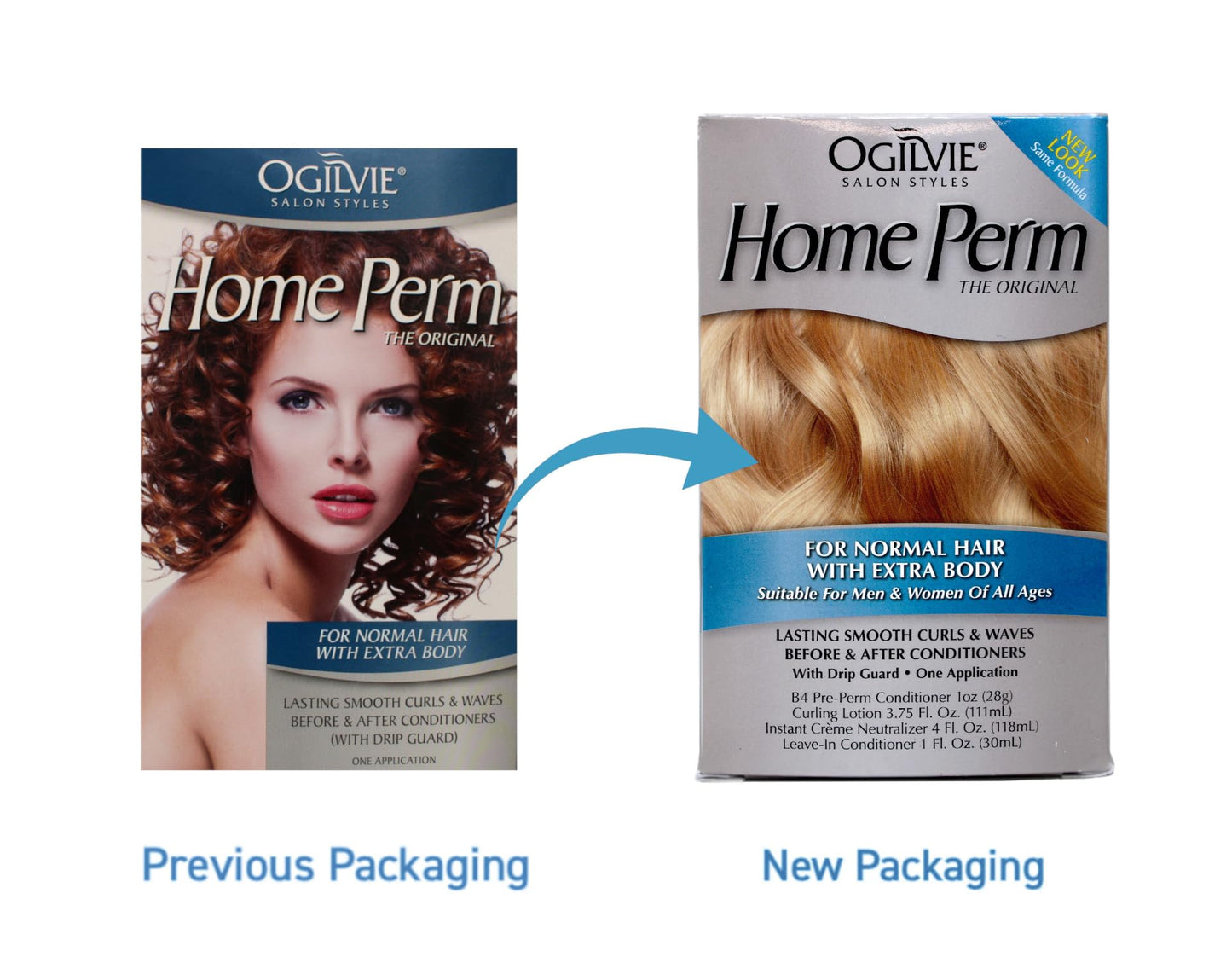 Ogilvie The Original Home Perm, For Normal Hair now with Extra Body 1 ea