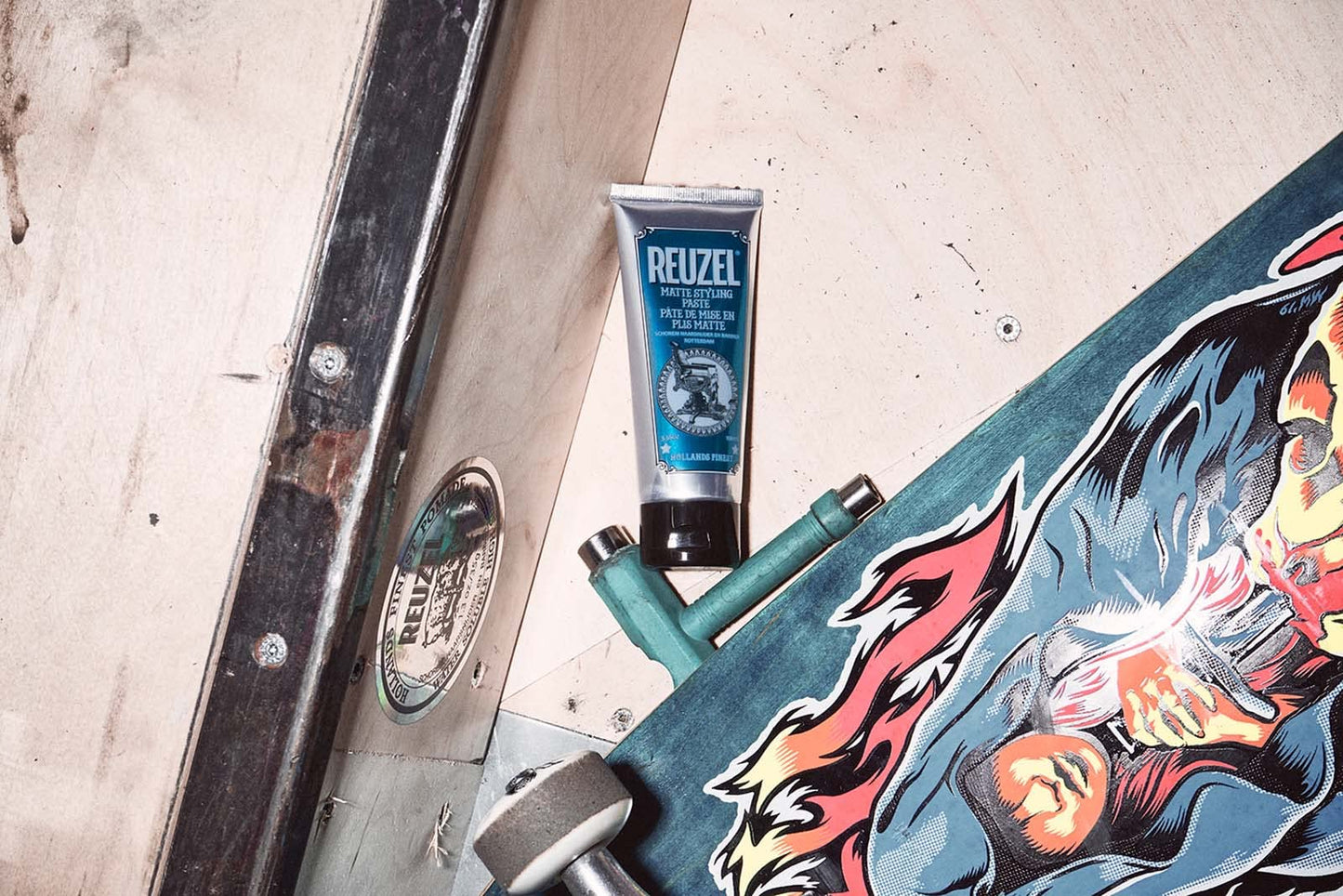 REUZEL Matte Styling Paste 3.38 oz | Medium Hold, Matte Finish | Adds Fullness & Texture | Lightweight, Flexible Hold for All Hair Types