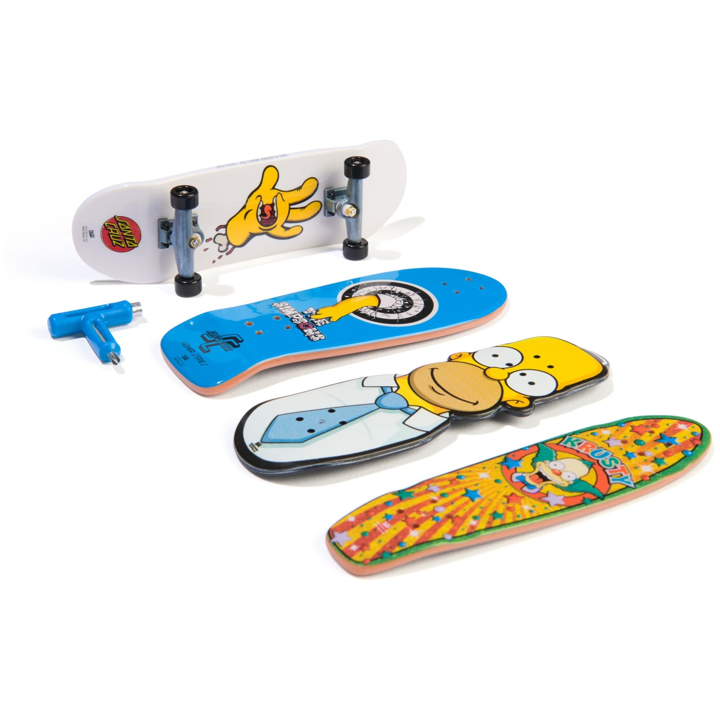 TECH DECK, Ultra DLX Fingerboard 4-Pack, Simpsons Skateboards, Collectible and Customizable Mini Skateboards, Kids Toys for Ages 6 and up