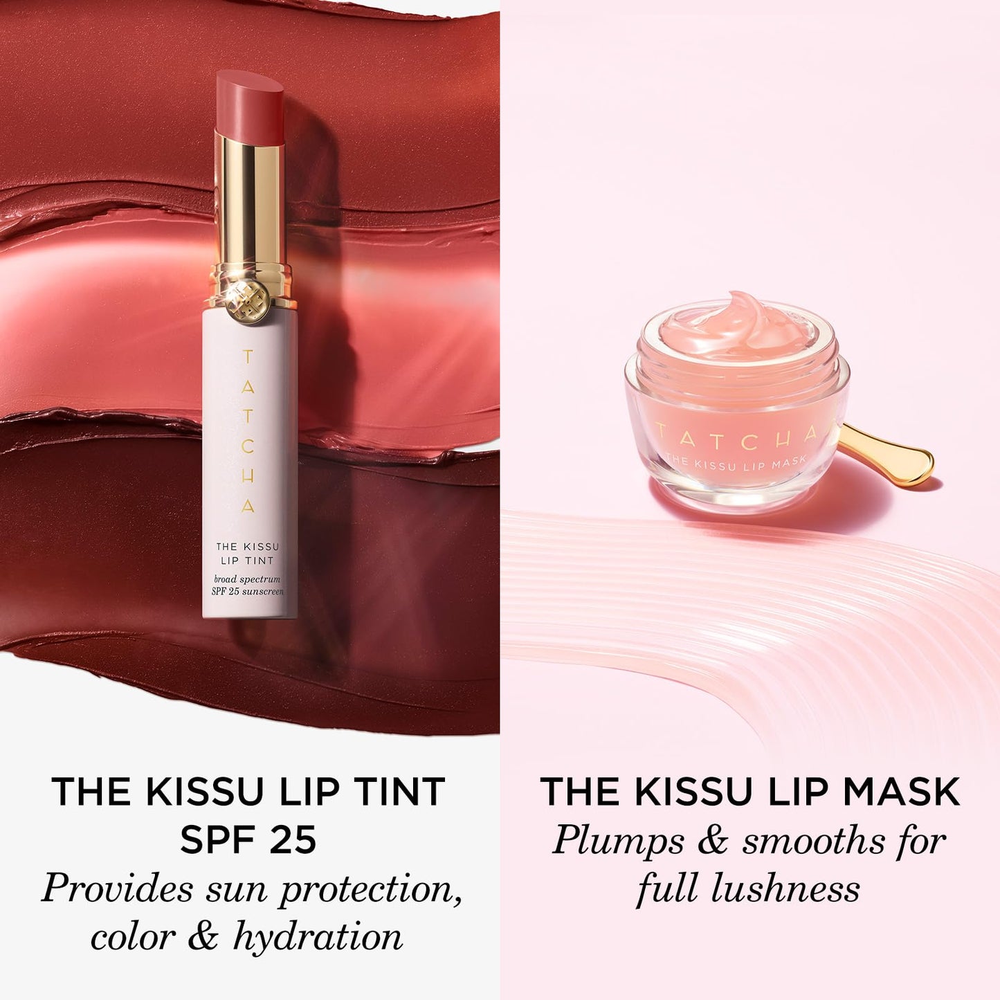 The Kissu Lip Tint SPF 25 - Camellia | Hydrating Tinted Lip Sunscreen. 0.14 oz