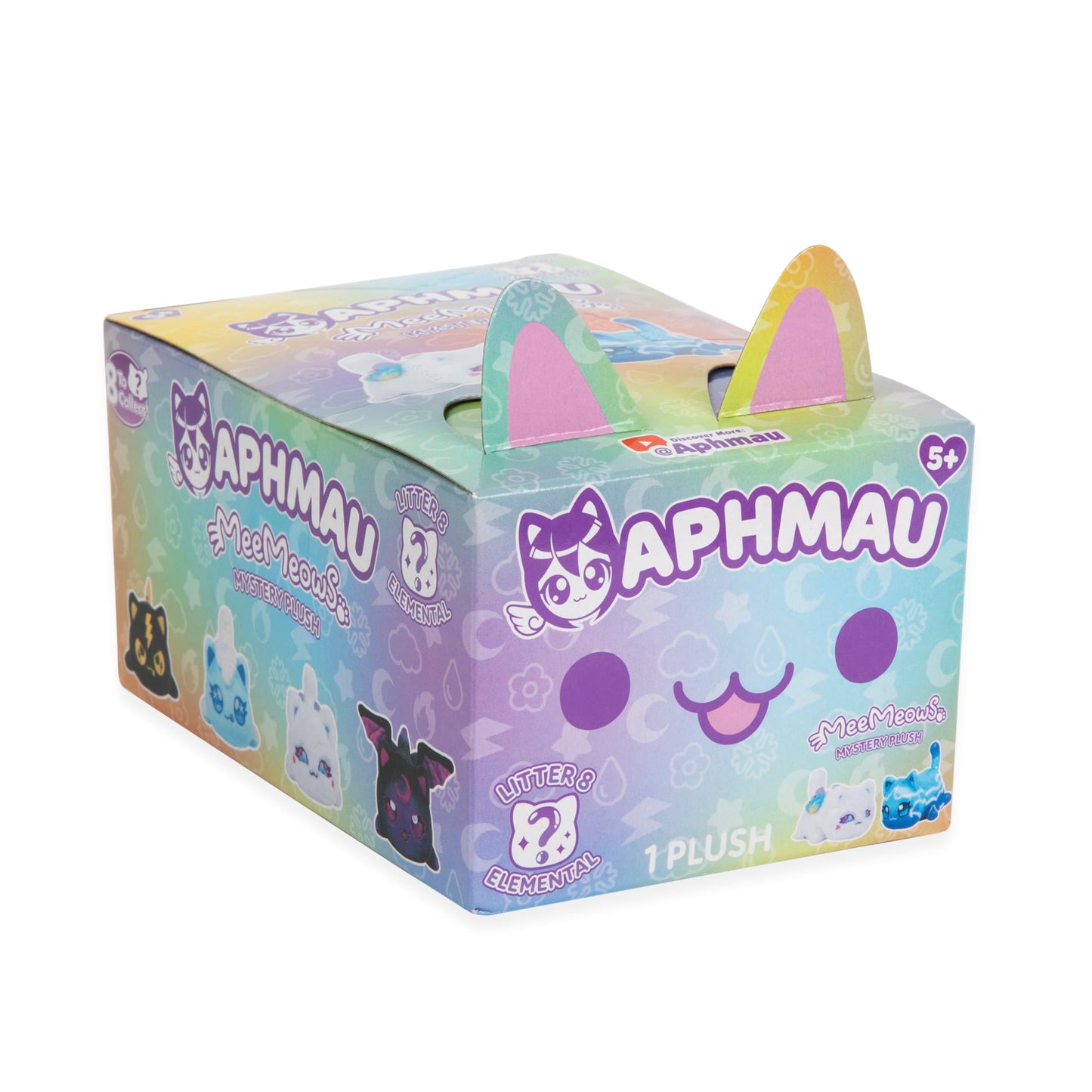 Aphmau 6” MeeMeow Mystery Plush Series 8 – Official YouTube Minecraft Merch, Blind Box with 1 of 8 Fun Elemental MeeMeows