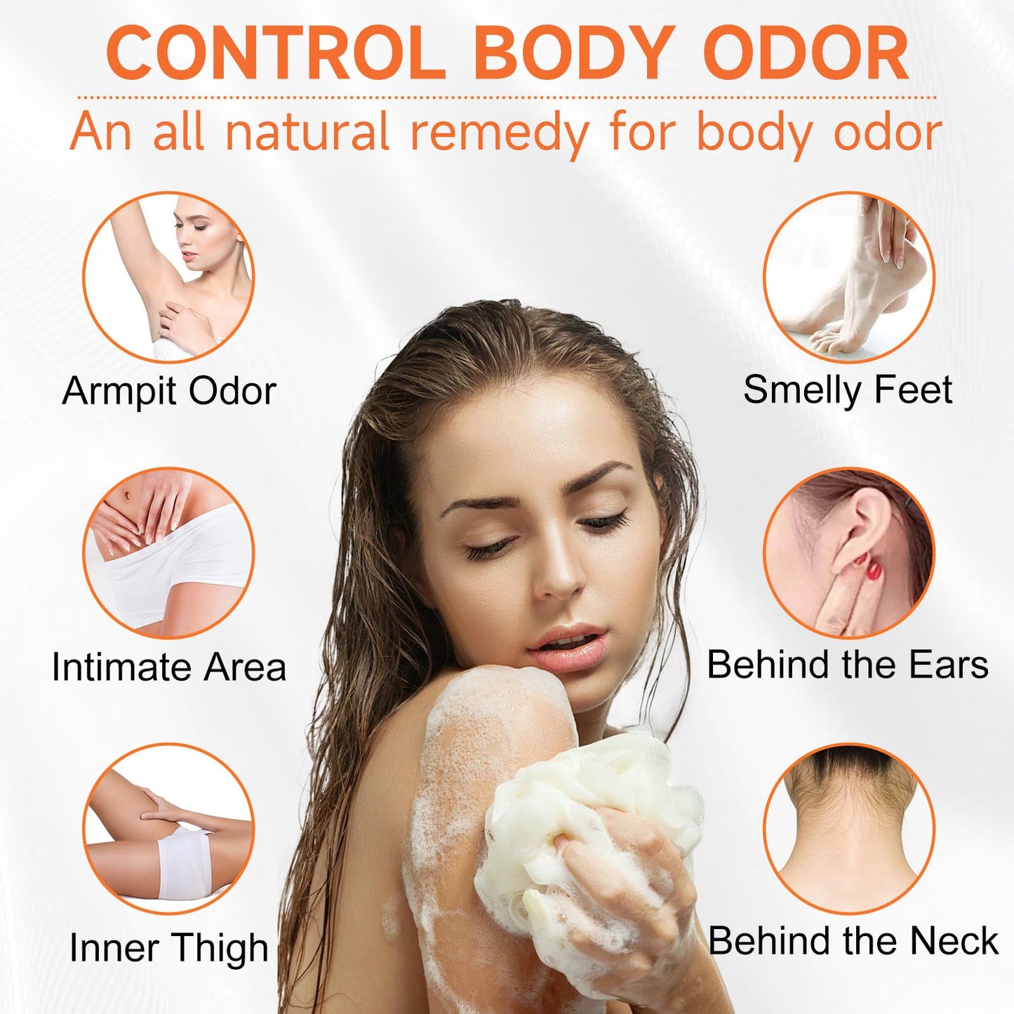 Yoniagood 3-Pack Persimmon Soap Bars โ Natural Deodorant Body Soap for Odor Control, Removes Strong Smell, Organic for Men & Women