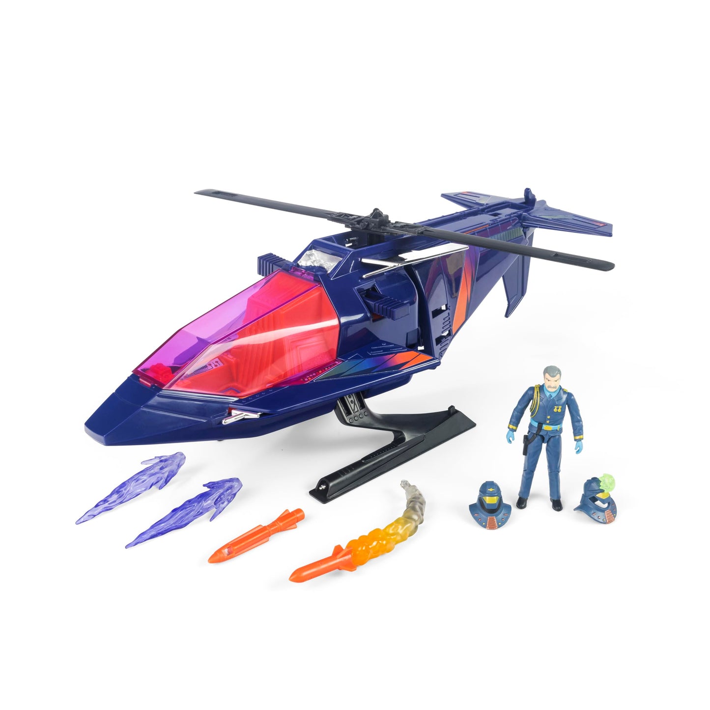 M.A.S.K. High Tech Helicopter with Miles “Wolf” Mayhem Action Figure