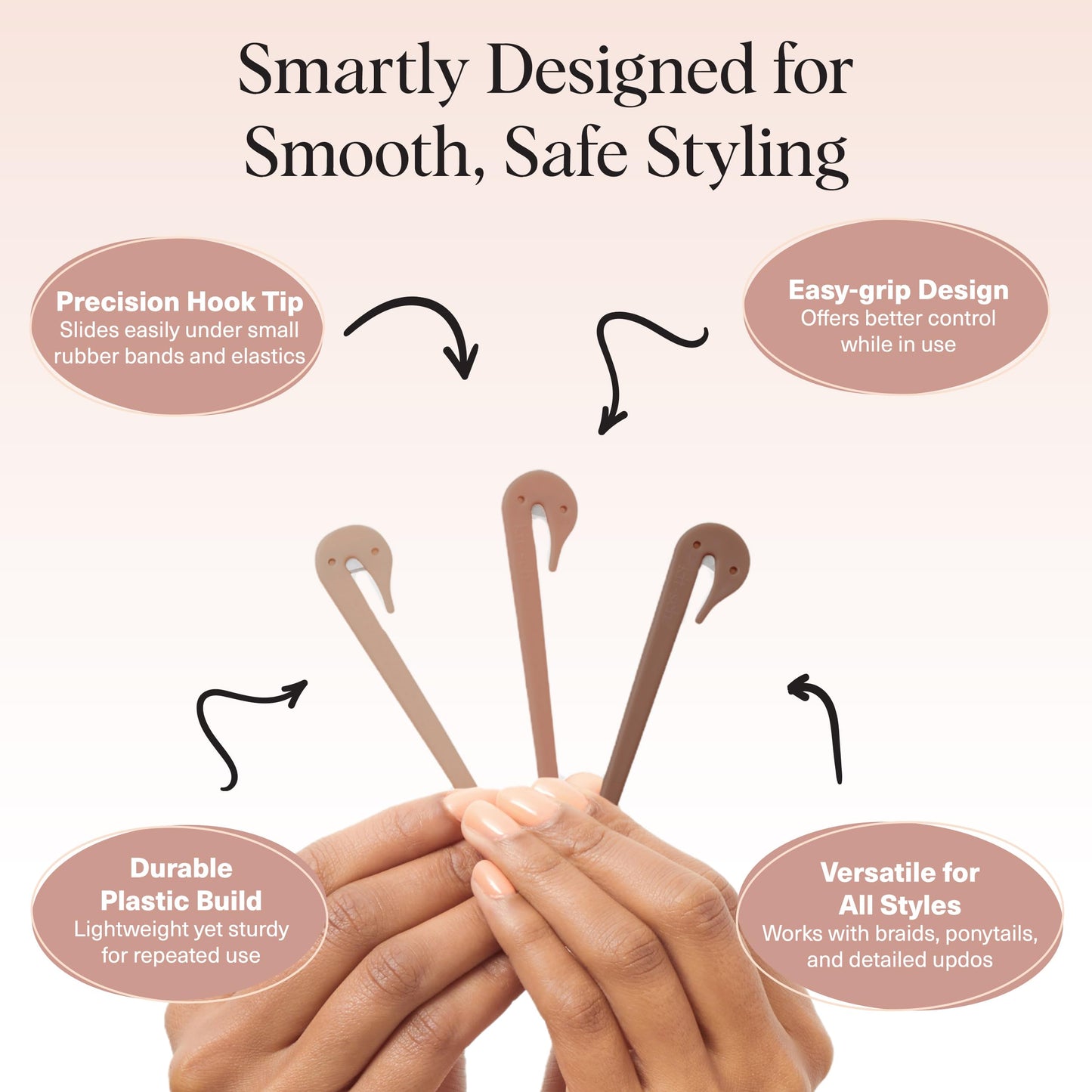 Kitsch Hair Tie Cutter – Easy To Use, Pain Free Rubber Band Cutter for Hair Kids, Baby & Toddler Girls | Ideal Gifts for Women – Multicolor, 3pc Set