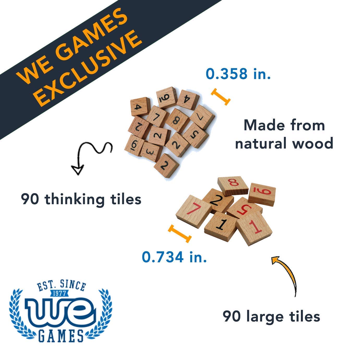 WE Games Wooden Sudoku Board with Storage Slots in Medium Stain - 11.5 in.