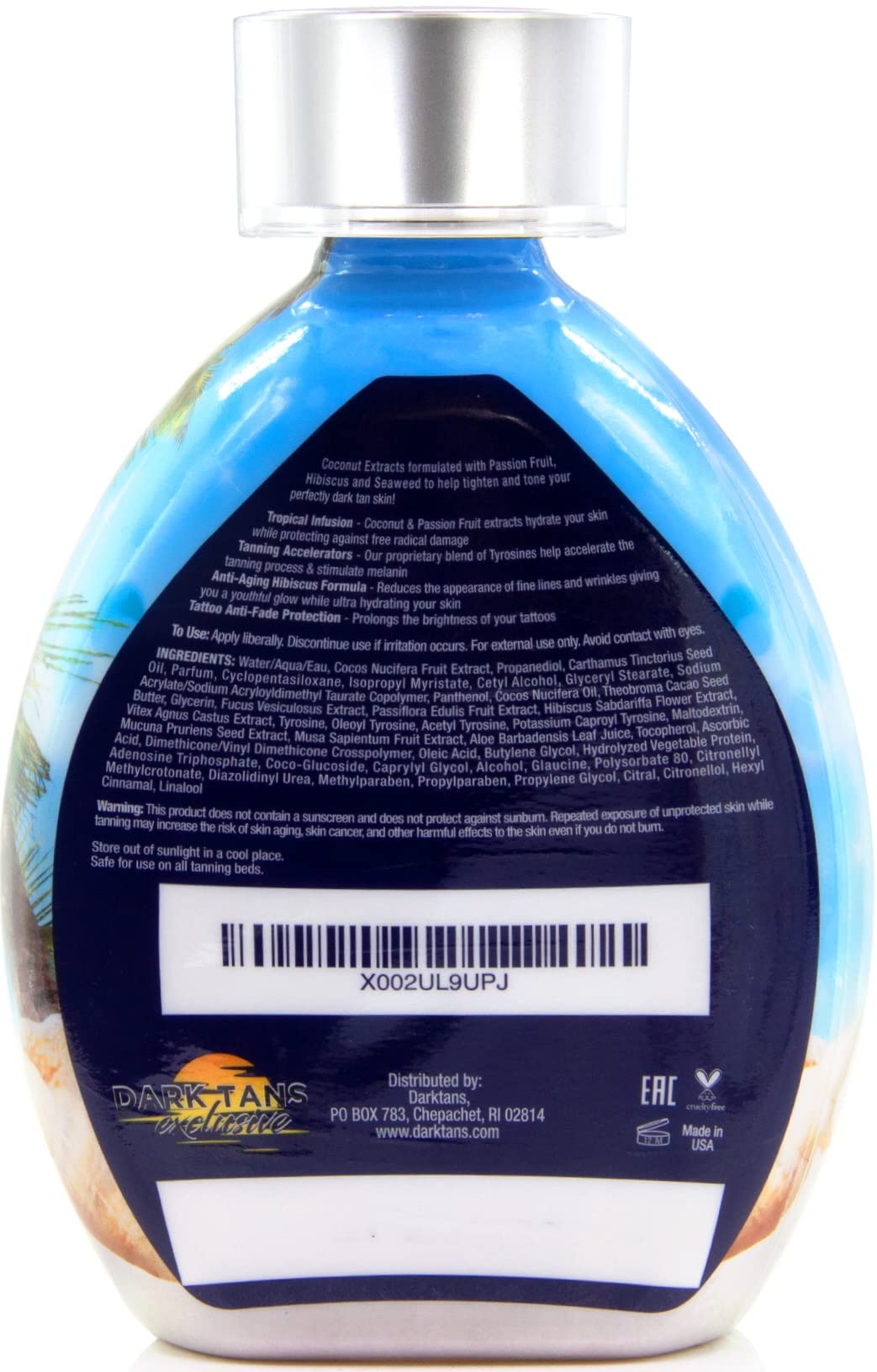 That’s What Sea Said Tanning Lotion Accelerator – Indoor & Outdoor Use, Safe for Face, Body & Tattoos, Coconut Oil, No Bronzer