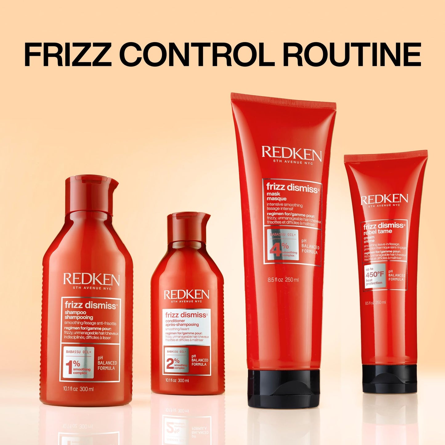 Redken Frizz Dismiss Conditioner | Sulfate-Free Formula for Frizzy Hair | Moisturizes, Smooths & Protects | Long-Lasting Humidity & Frizz Control