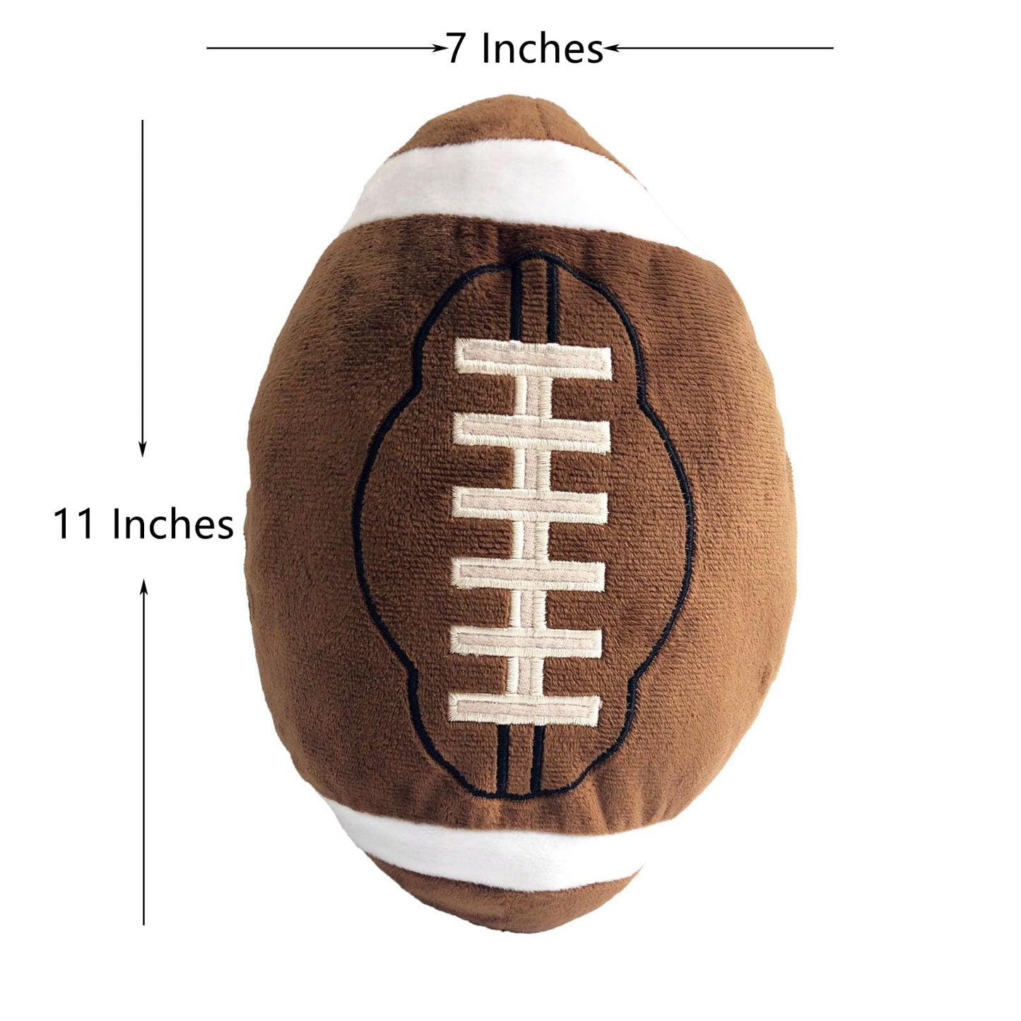 CHORONMO Football Plush Pillow – Soft, Fluffy & Durable Stuffed Throw Pillow, Sports Ball Room Decor & Kids Birthday Gift, 11 Inches