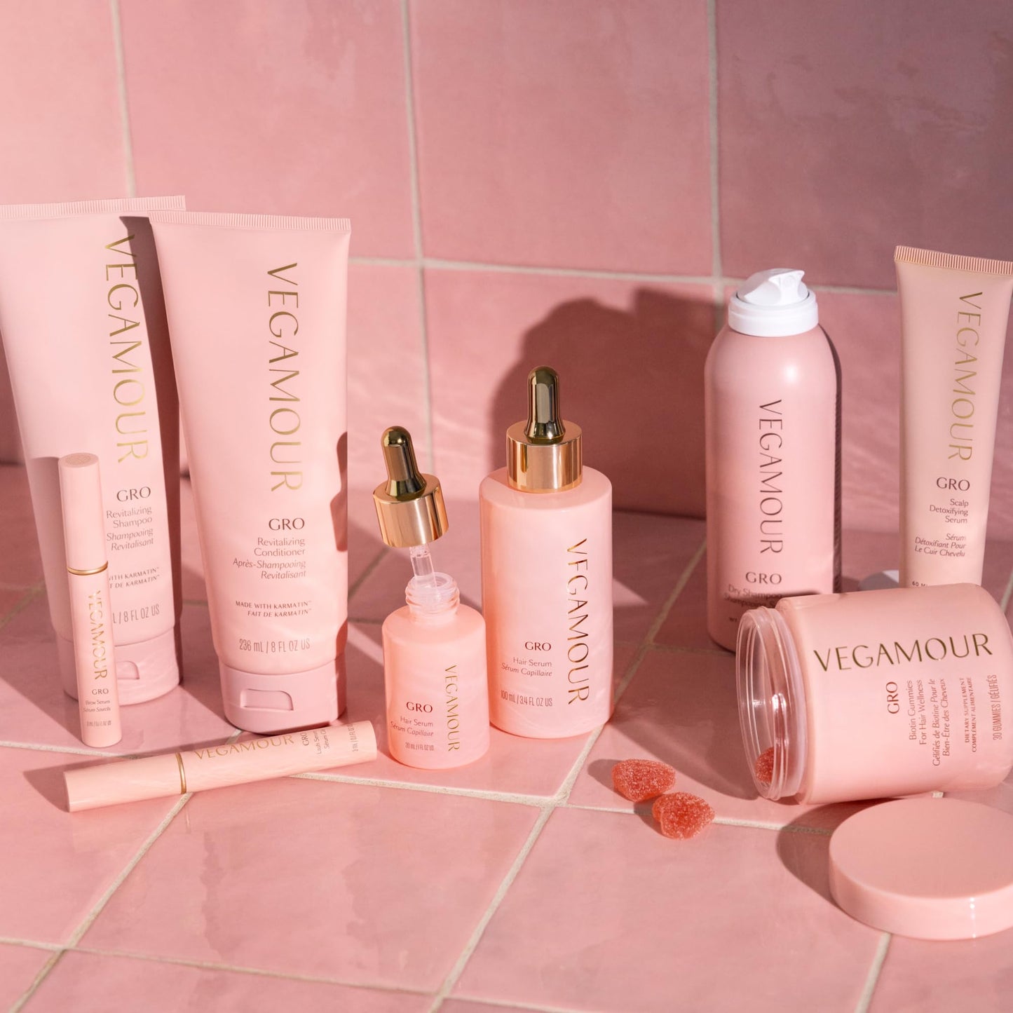 VEGAMOUR GRO Hair Serum for Hair Thinning, Thicker Fuller Looking Hair, Non Oily Serum for Healthier Scalp, 30 day Supply 1.0 fl oz, 1 pack