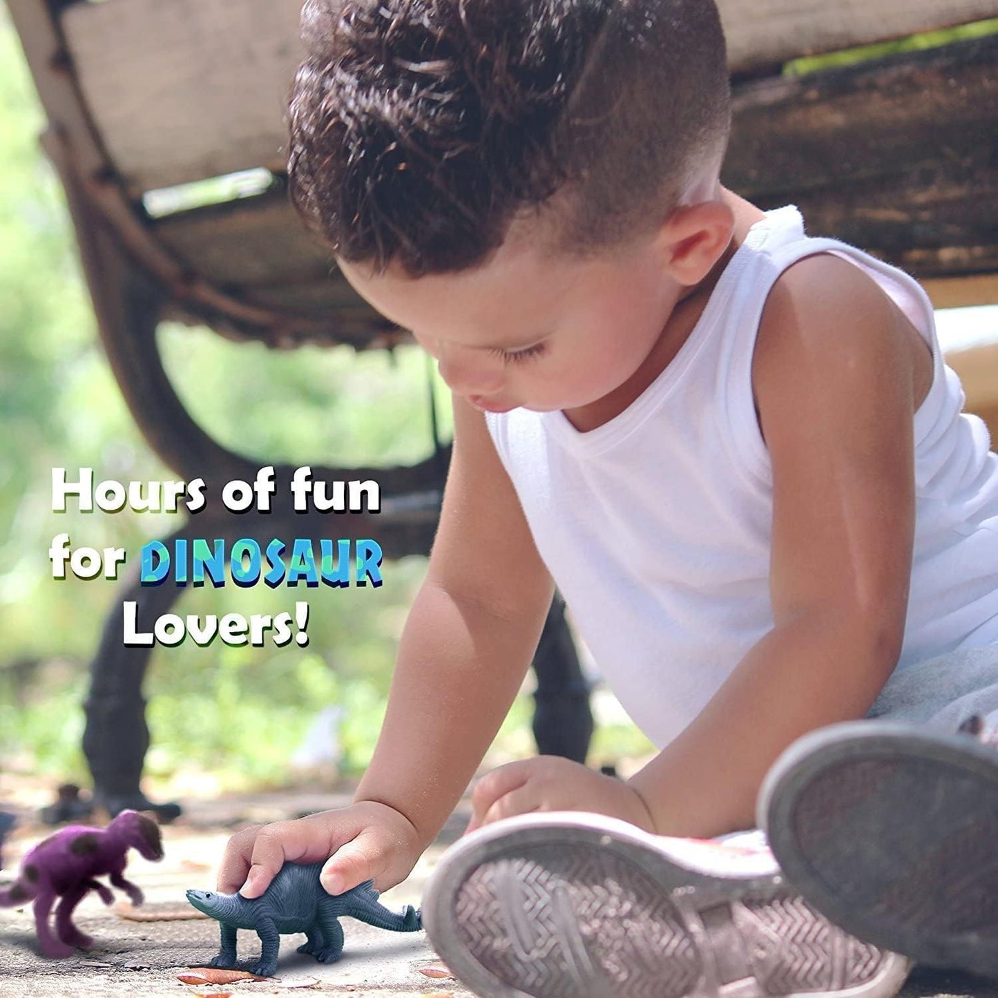 12-Pc Jumbo Dinosaur Toys for Kids 3-5 – Realistic STEM Educational Dinosaur Figures Playset for Boys & Girls Toddlers