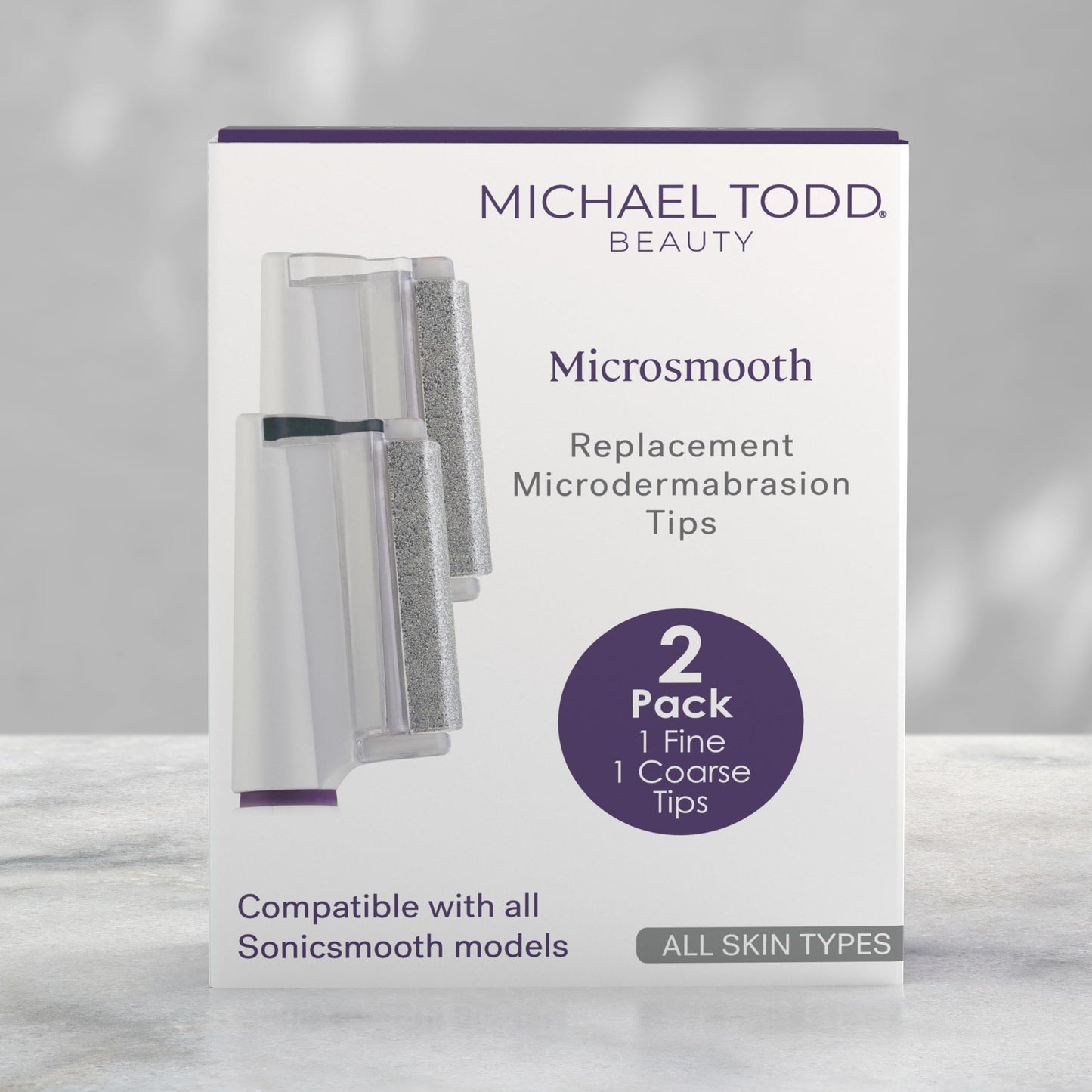 Michael Todd Beauty – Microsmooth Clear Replacement Tips - Sonicsmooth Compatible - Diamond Microdermabrasion- Device Not Included