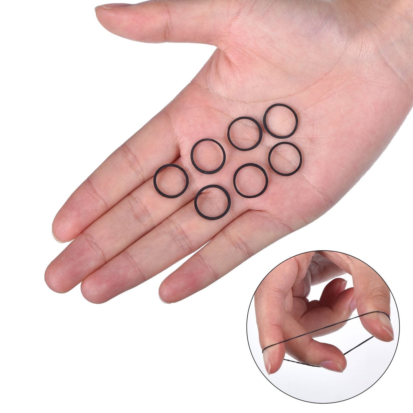 Hicarer 1000 Mini Rubber Hair Bands Soft Elastic Bands for Hair Braids