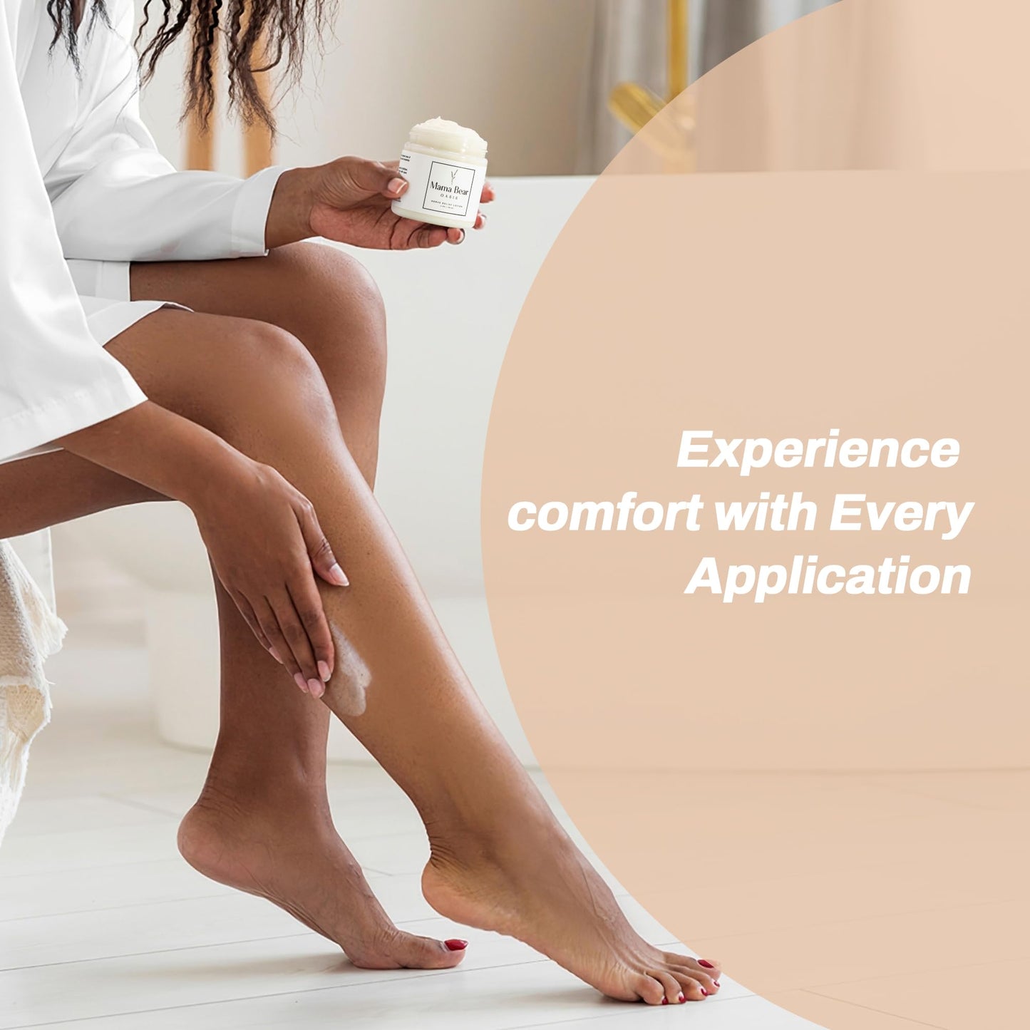 Mama Bear Oasis Lotion – Hydrating Magnesium Lotion, Fast-Absorbing & Non-Greasy, Soothes Feet & Legs, Pure Ingredients, 1-Pack