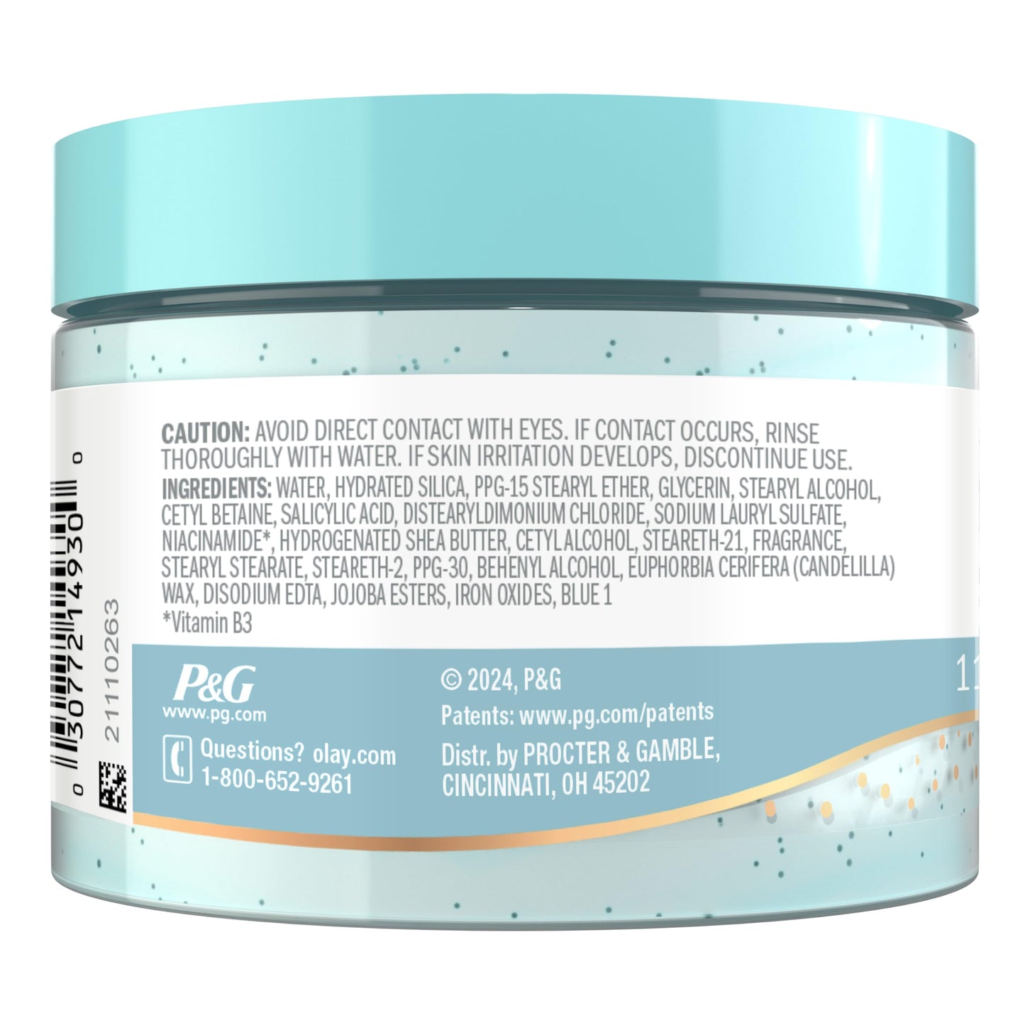 Olay Body Indulgent Mineral Scrub, Exfoliating & Massaging Pearls with BHA & Vitamin B3, Soft Nourishing Formula, Coconut & Guava, 11 oz