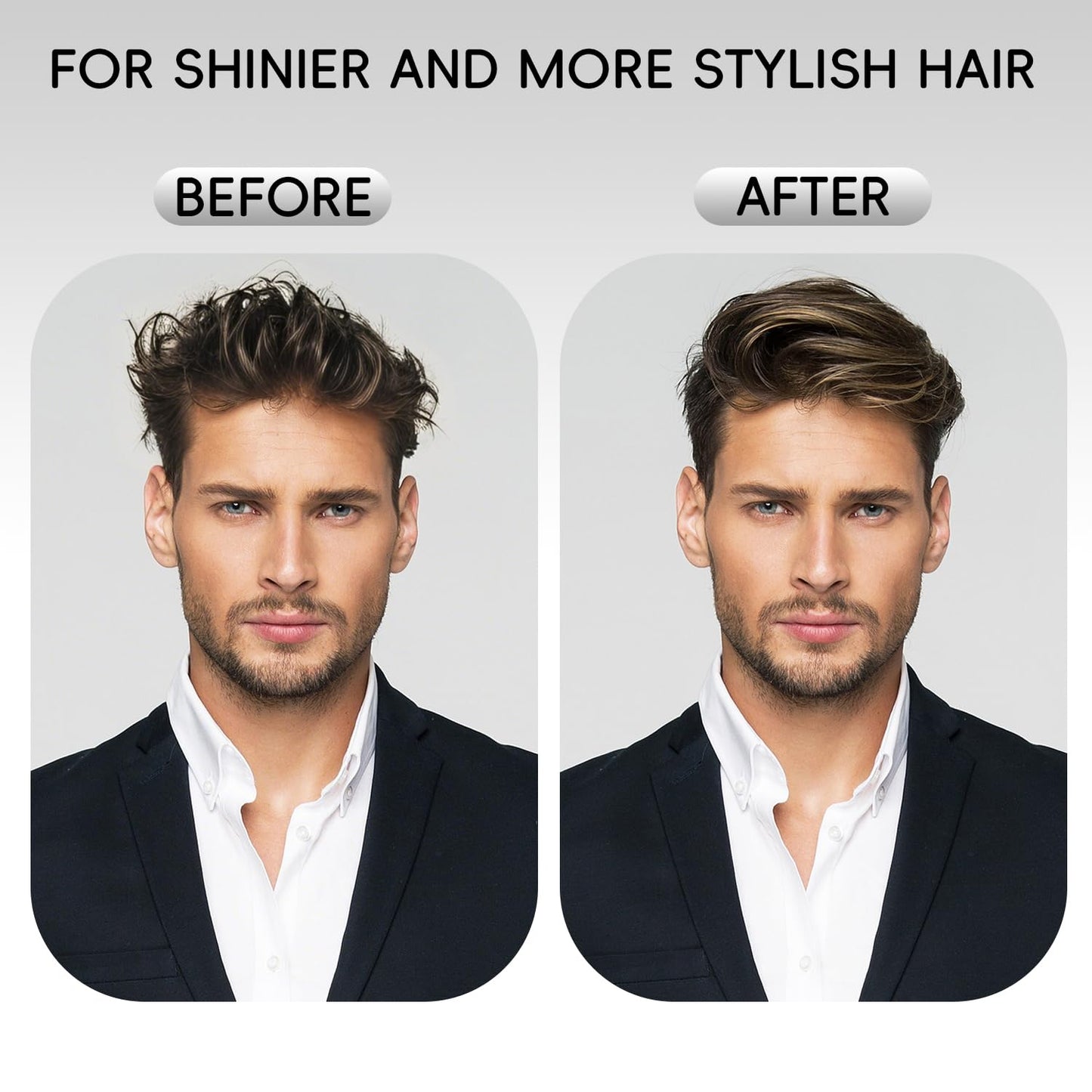 Mlivrom Men’s Hair Clay Matte Pomade, Super Hold Long Lasting Style, Shine And Moisturising, Matte Finish Pomade for All Hair Types