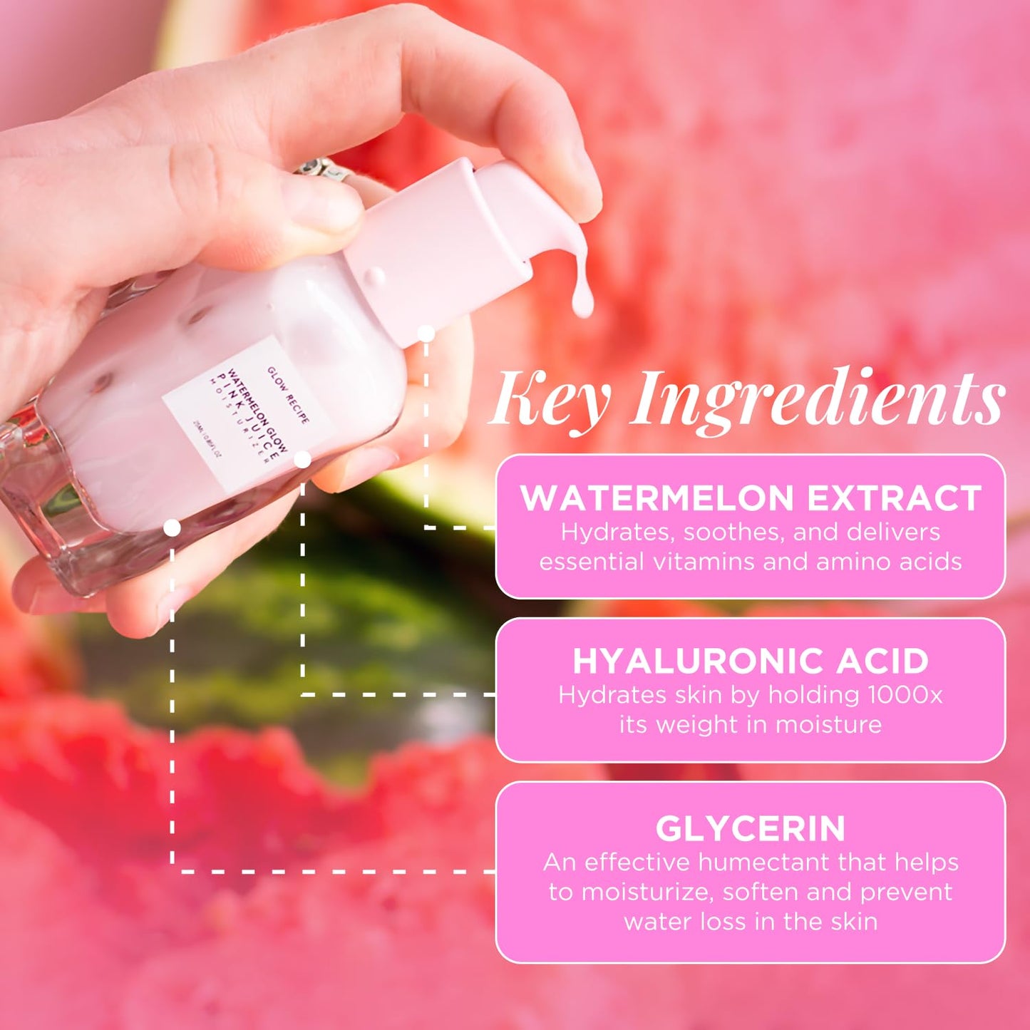 Glow Recipe Smooth Skin Sailing Set – Watermelon Glow Moisturizer + BHA Strawberry Pore Minimizer Blurring Drops, 2-Piece Skincare