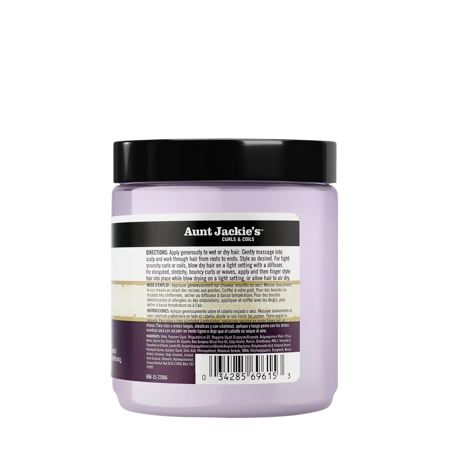 Aunt Jackie's Curl La La, Lightweight Curl Defining Custard, Enriched with Shea Butter & Olive Oil, Basic, 15 Ounce