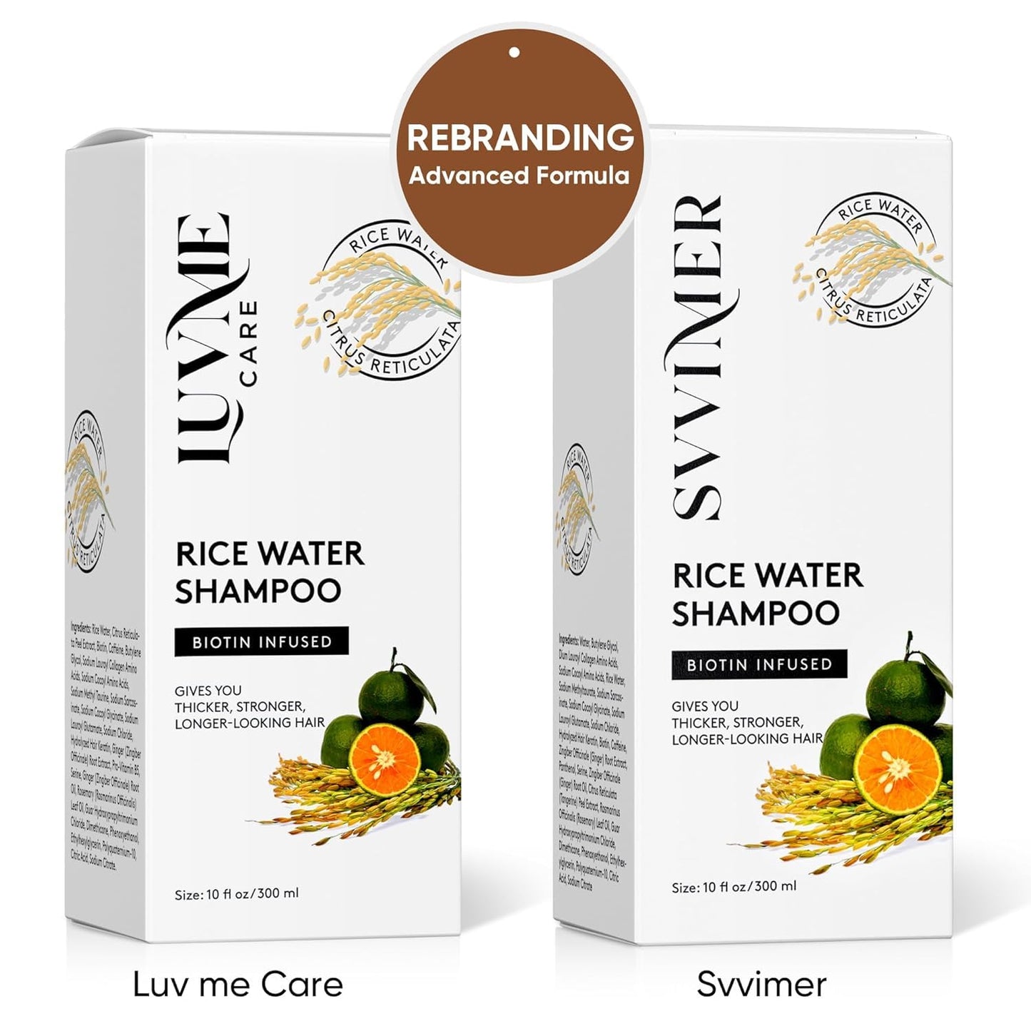 Rice Water Hair Growth Shampoo with Biotin - Hair Shampoo for Thinning Hair and Hair Loss, All Hair Types, Men and Women 10 Fl Oz