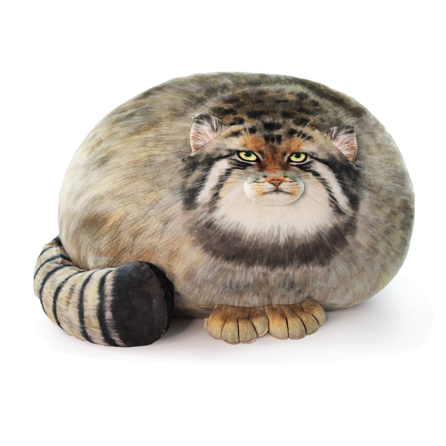 Pallas Cat Stuffed Animal Plush, Cute Steppe Kitten Plush Pillow Doll, Soft Plush Toy Gift for Kids & Adults, 18 Inch Body Pillow