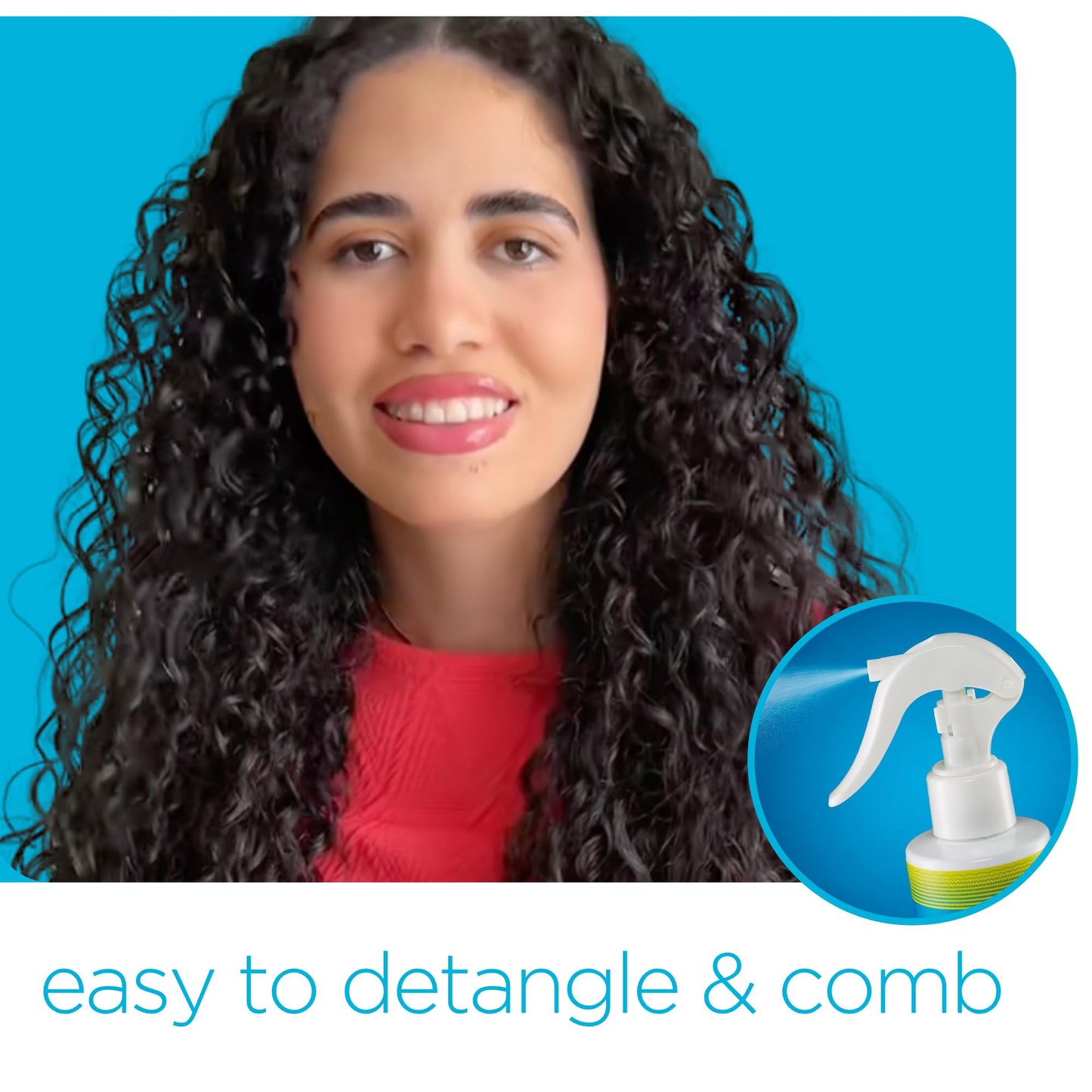 Naturaz Rehydrating Mist Detangler Spray – Leave-In Conditioner with Aloe Vera for Dry, Curly & Coily Hair – Moisturizing Vegan Formula – 8 fl oz