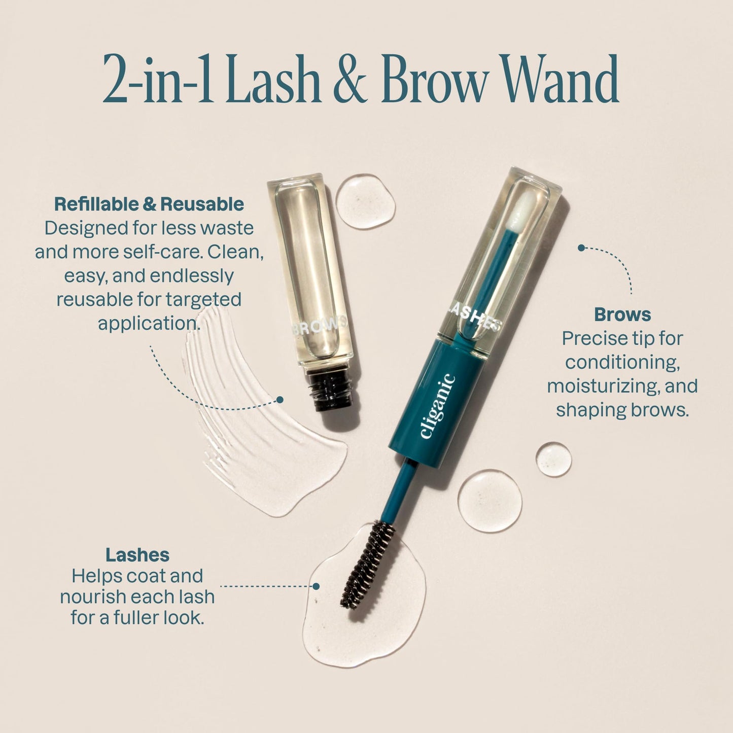 Cliganic Organic Castor Oil, 100% Pure - For Hair, Skin, Face, Eyelashes & Eyebrows | Natural Cold Pressed Unrefined Hexane-Free (8oz)