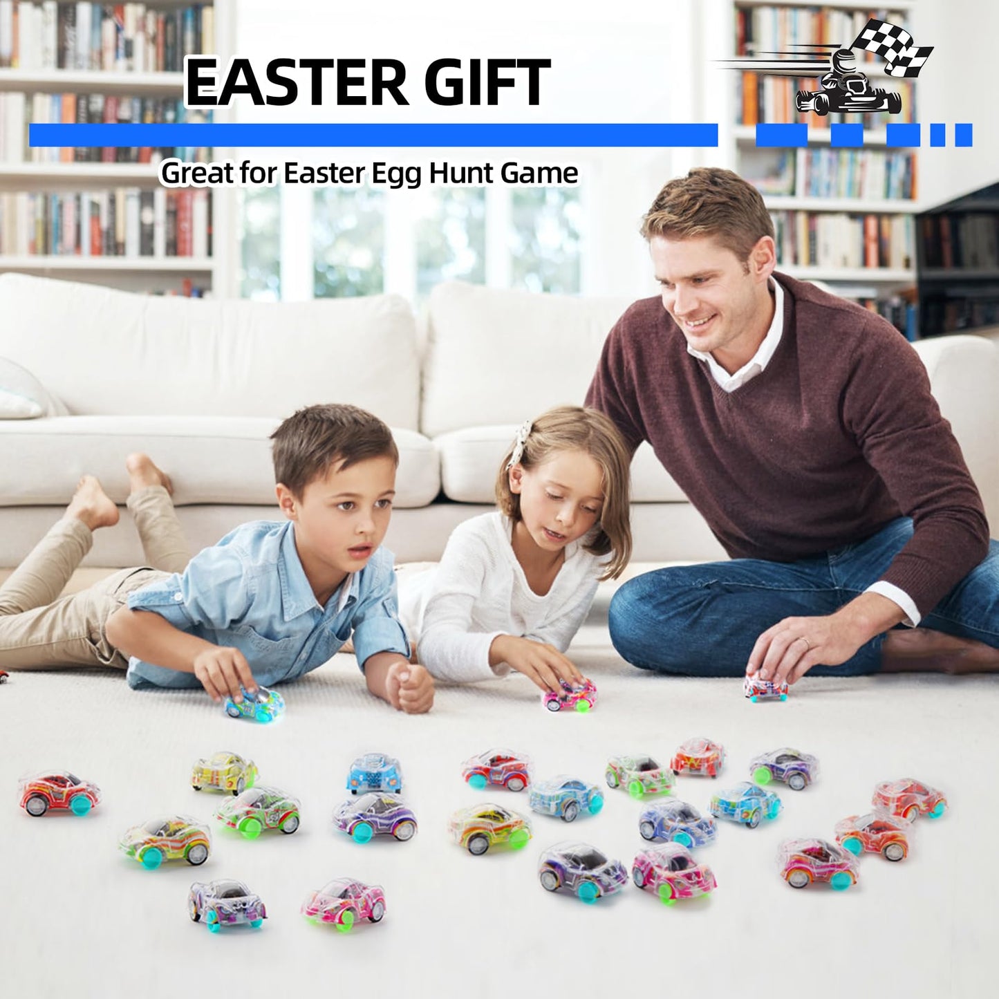 Benzem 50-Piece Mini Pull-Back Cars Set – Bulk Racing Vehicles for Kids, Party Favors, Classroom Prizes, Pinata Fillers & Goodie Bag Toys