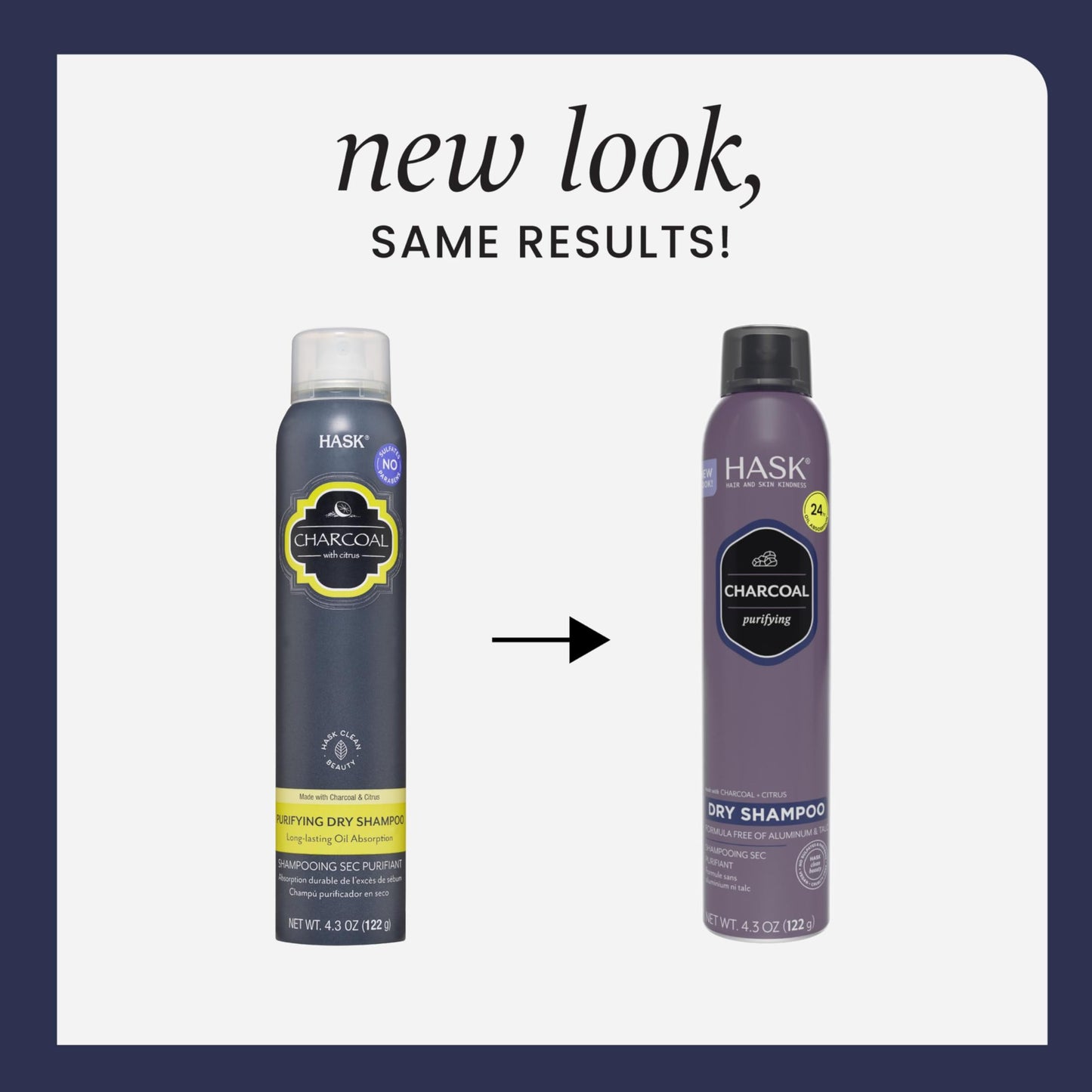 HASK Charcoal Purifying Dry Shampoo – Absorbs Oil & Detoxifies Hair, Extends Time Between Washes, Sulfate-Free, Paraben-Free, Cruelty-Free, 8.1oz