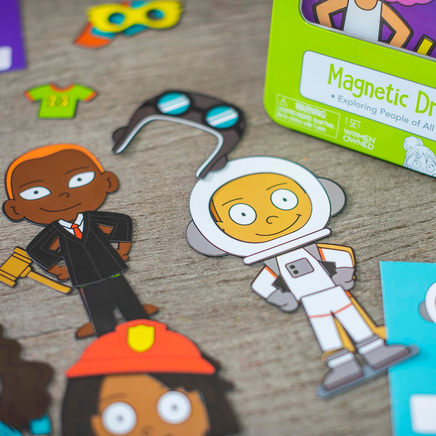 Open The Joy Magnetic Dress-up Playset for Kids - Mix and Match Magnetic Outfits, Accessories, and Characters - Ages 4 and Up