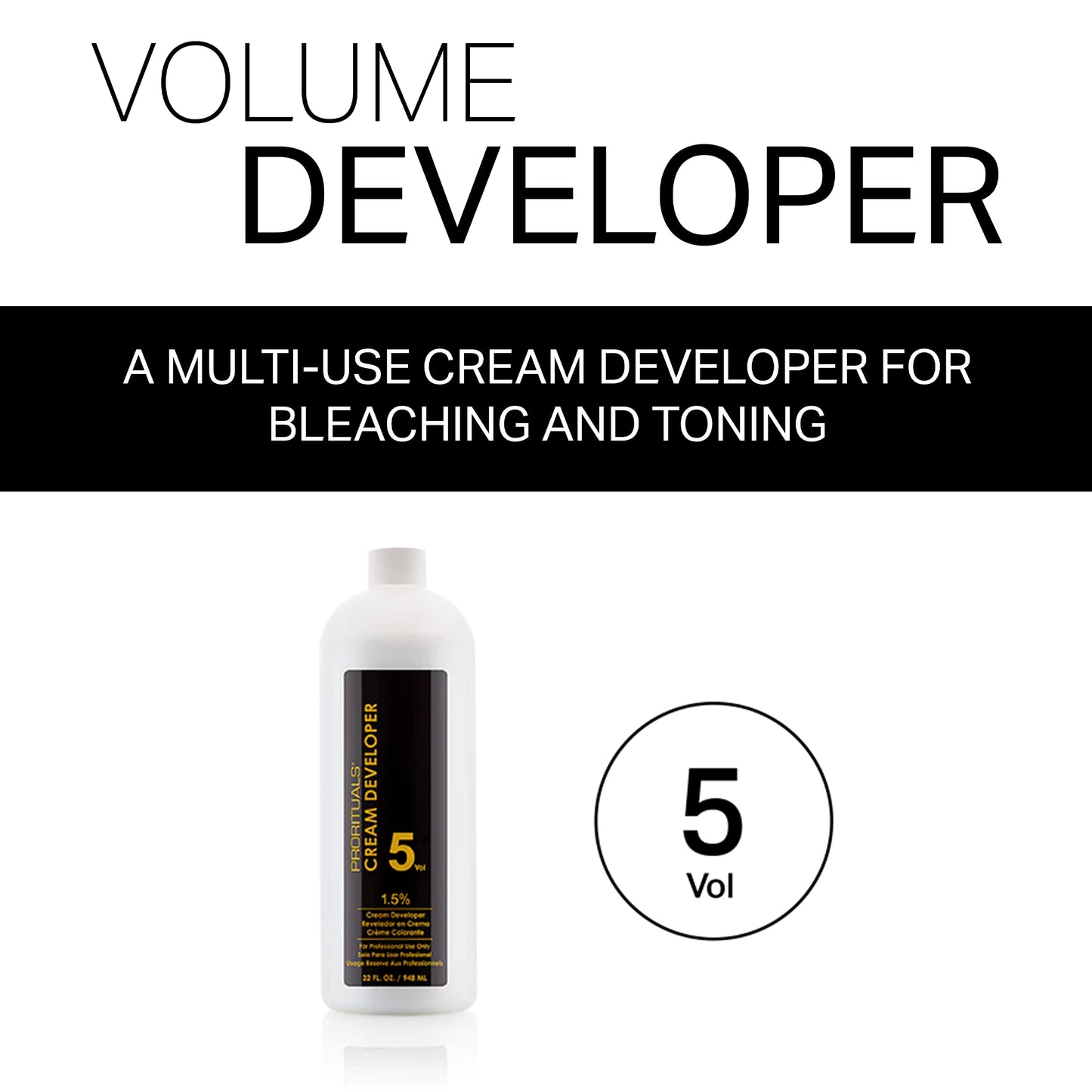 Prorituals CREAM DEVELOPER 5 Vol/ 33OZ