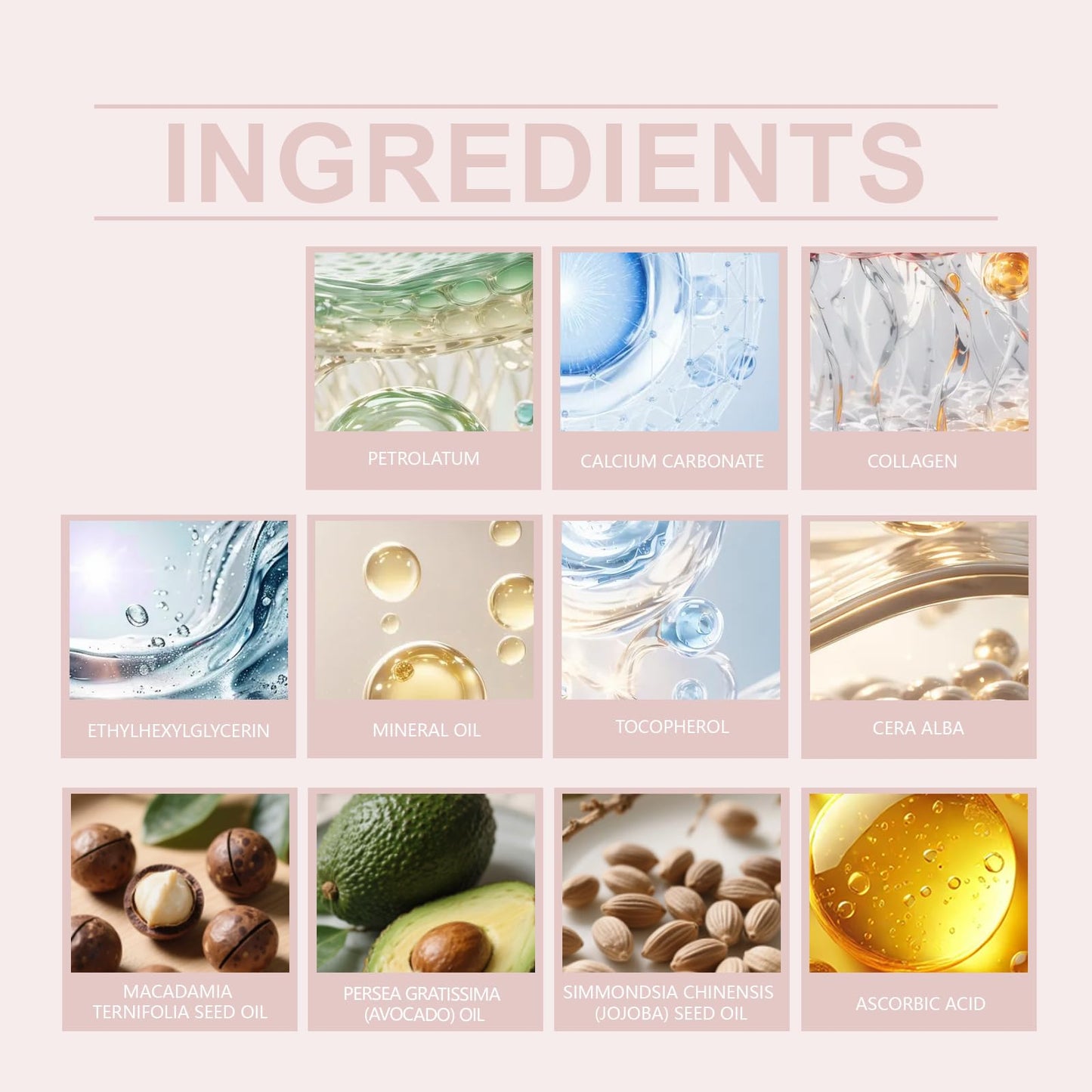 Calcium Volume Multi Balm 9g – Collagen Moisturizing Stick for Face, Eyes & Neck, Hydrating & Firming, Vitamin D & Elastin, 2PC