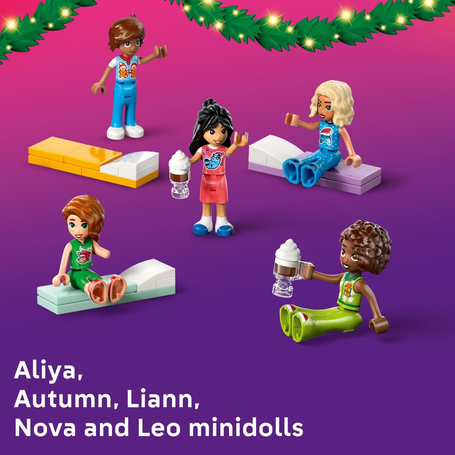 LEGO Friends 2025 Advent Calendar - 24 Holiday Builds, 5 Minidolls & Pets, Ages 6+, Christmas Countdown Gift, Set 42668