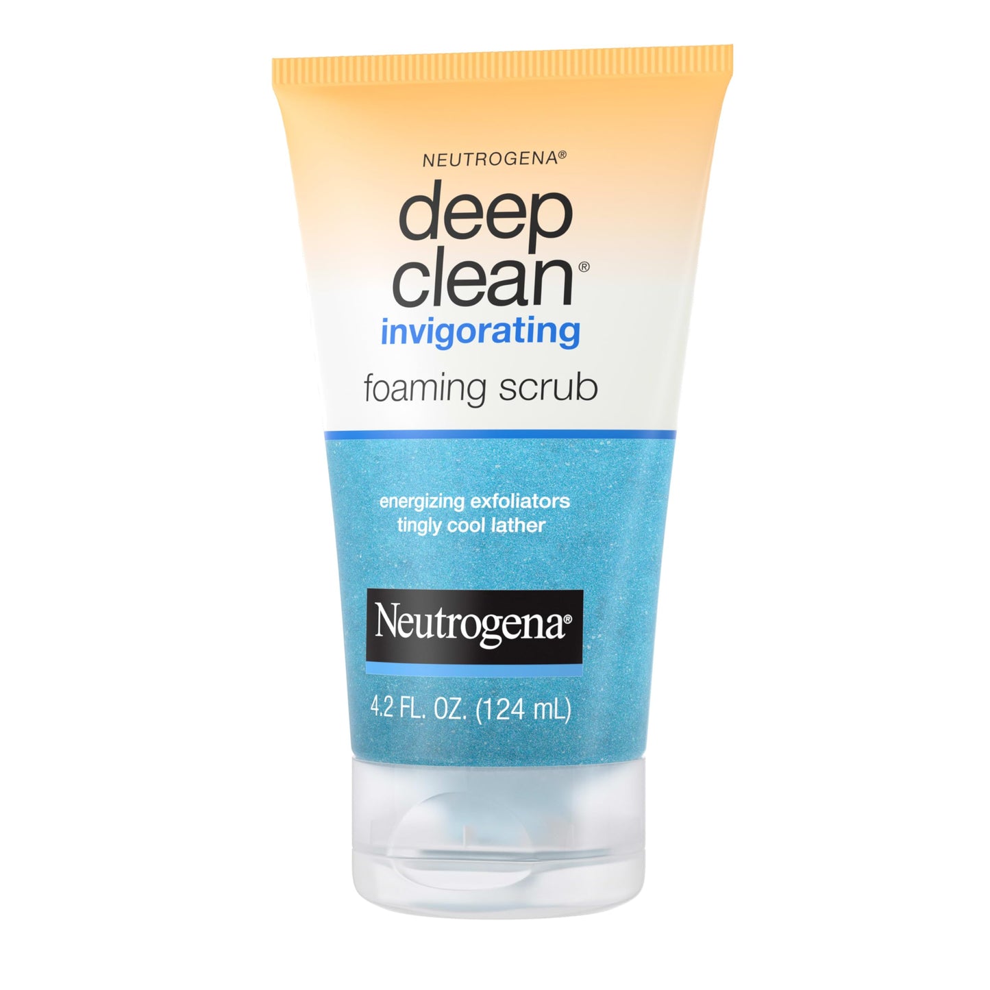 Neutrogena Deep Clean Foaming Exfoliating Face Wash – Gentle Gel Scrub with Glycerin to Remove Dirt, Oil & Makeup, 4.2 fl. oz