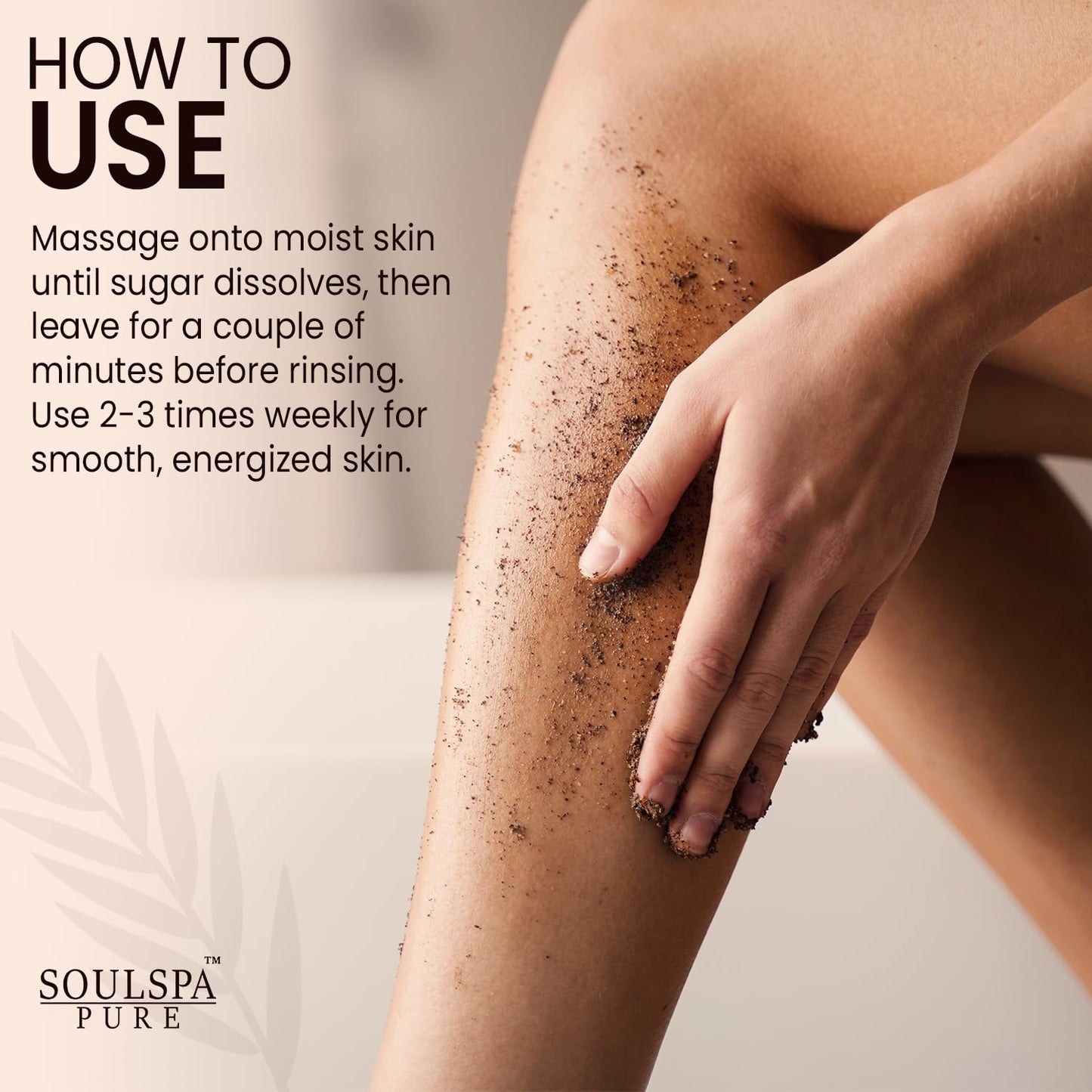 Brown Sugar & Coffee Body Scrub - Moisturizing, Energizing Exfoliator for All Skin Types, Hydrating Spa Treatment, 10 oz