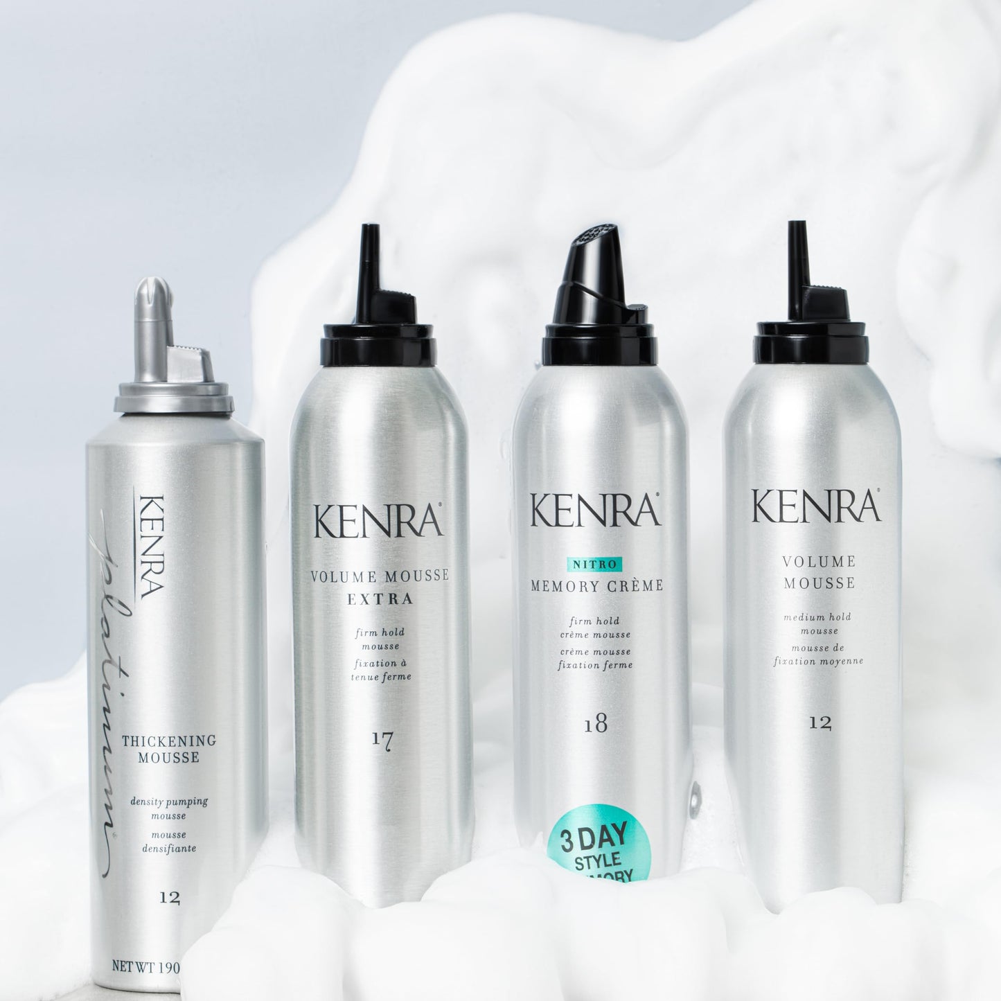 Kenra Professional Volume Mousse Extra 17 | Firm Hold Mousse | All Hair Types | 8 oz