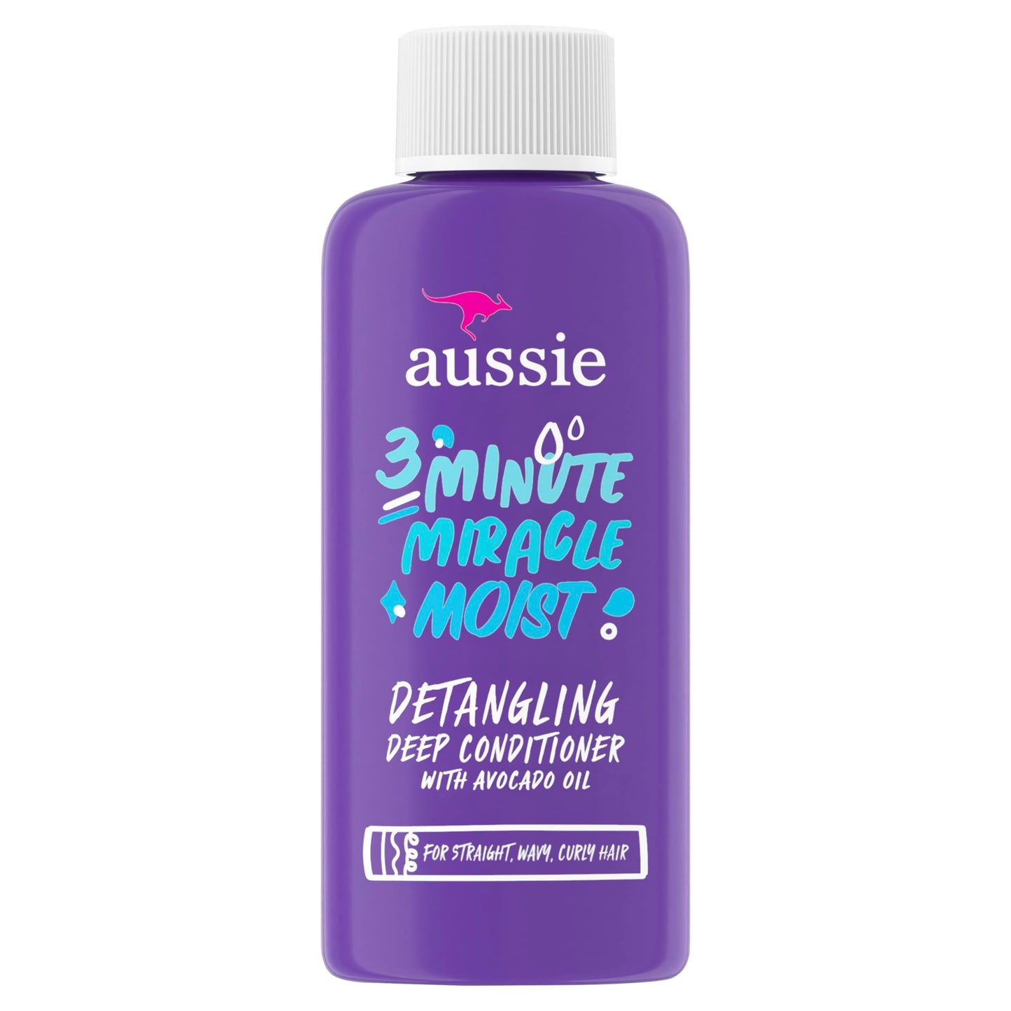 Aussie 3 Minute Miracle Moist Deep Conditioning Treatment, Travel Size 1.7 fl oz