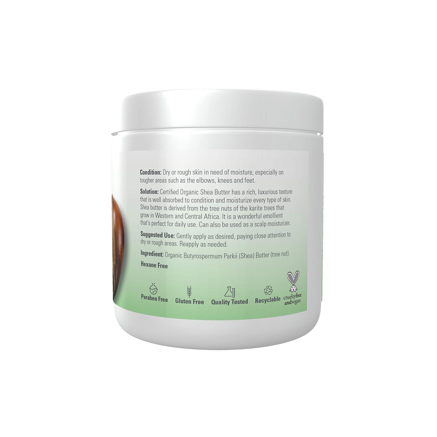 NOW Foods Solutions, Certified Organic Shea Butter, Moisturizer For Rough And Dry Skin, 7-Ounce